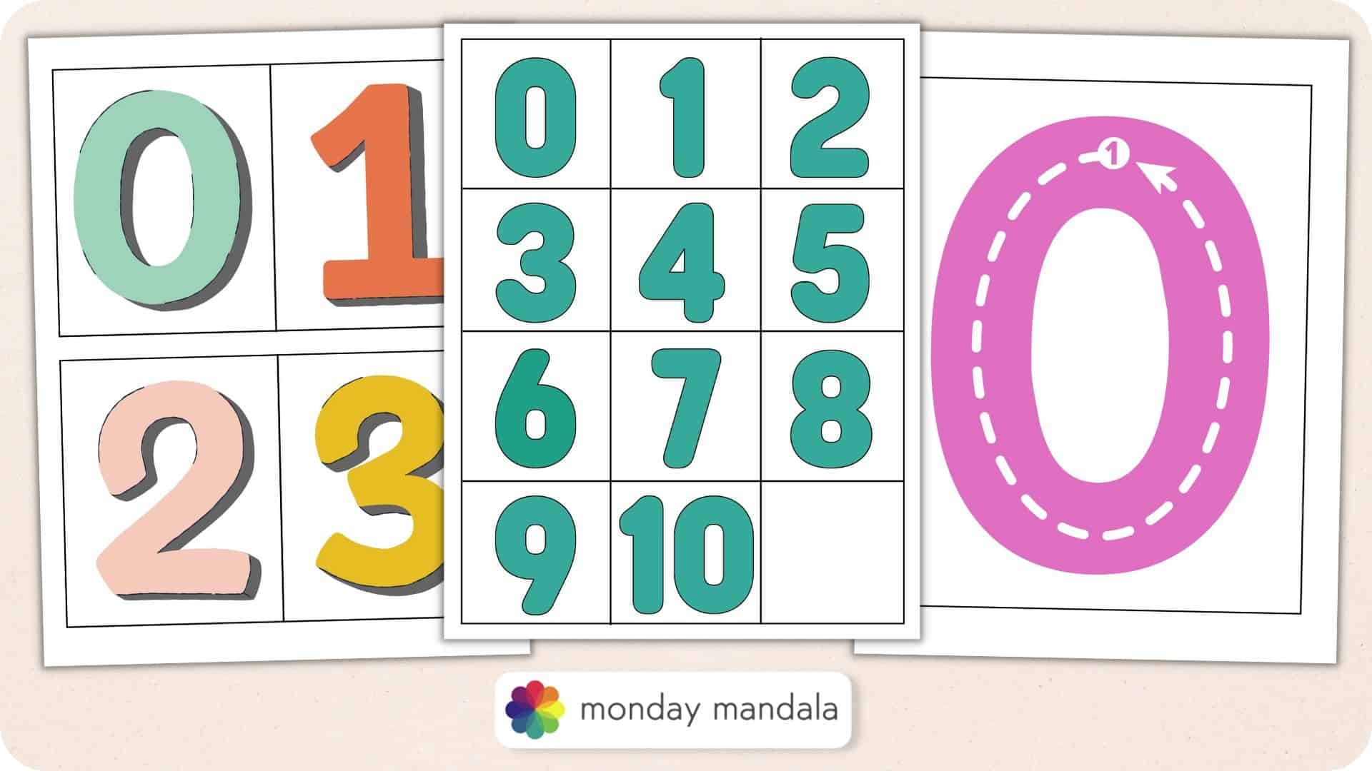 0 10 Printable Numbers Free Templates In All Sizes 