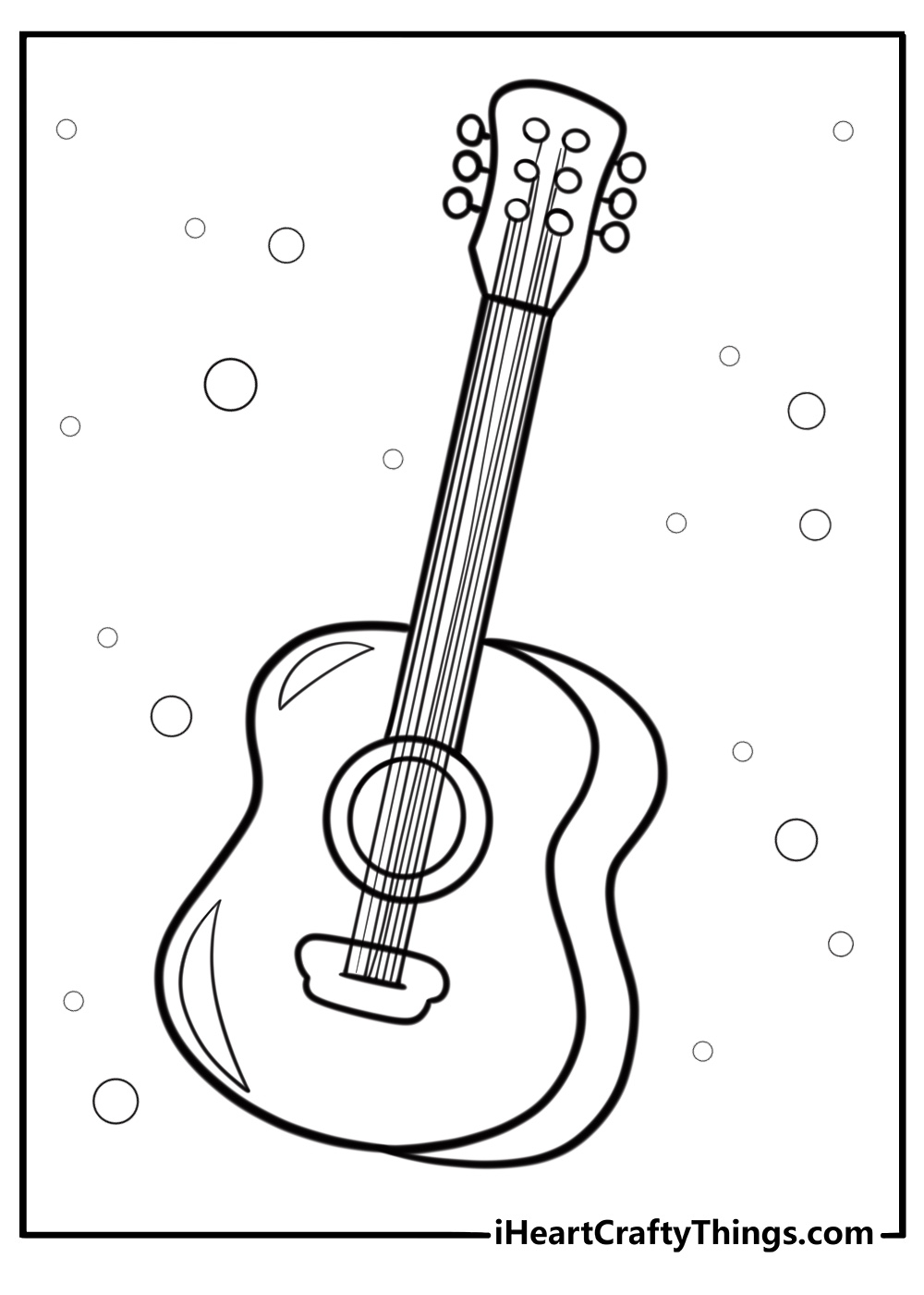 1 Guitar Coloring Pages 25 Printable PDFs For Free