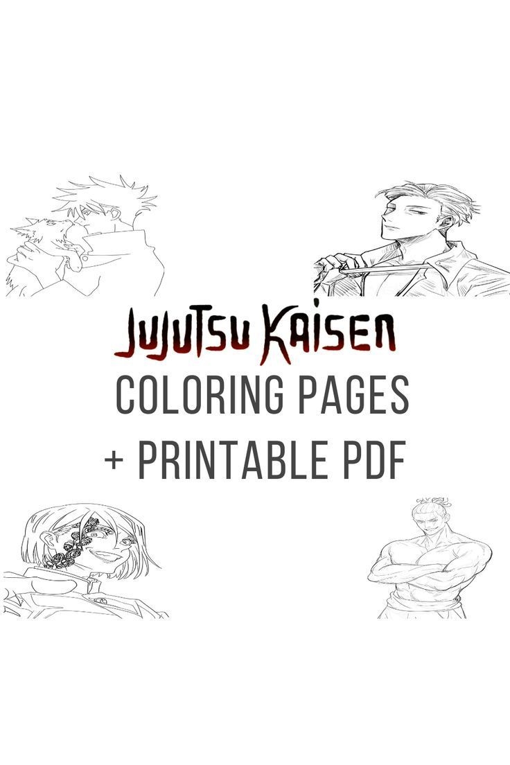 10 Awesome Jujutsu Kaisen Coloring Pages With Printable PDF