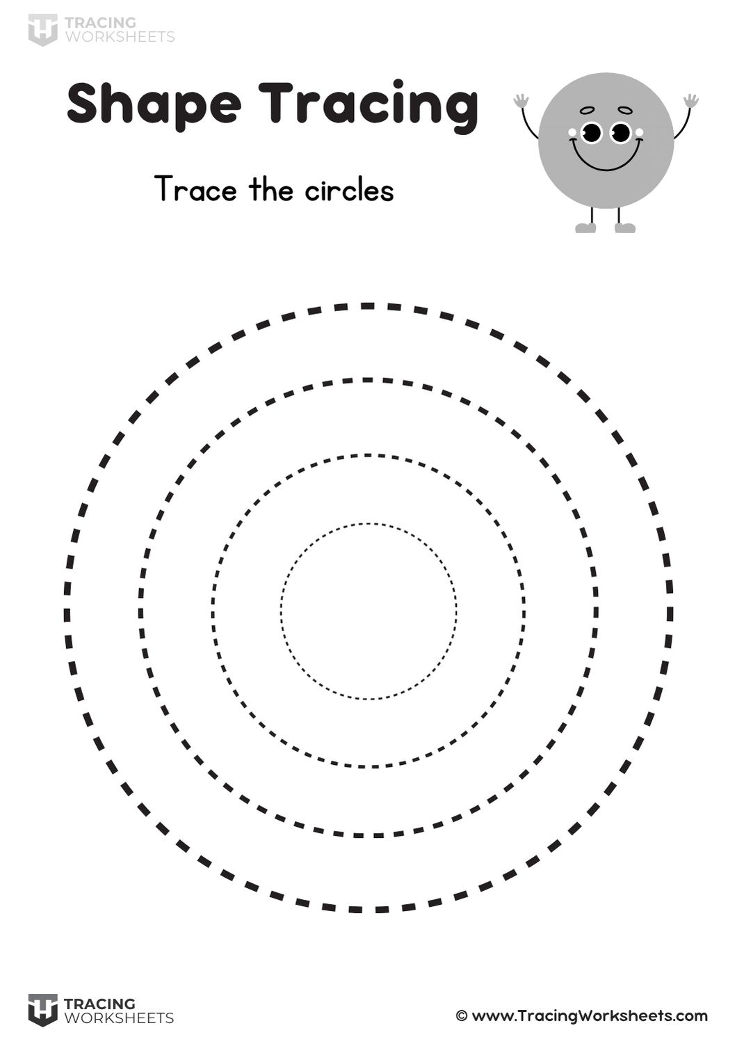 circle tracing sheets