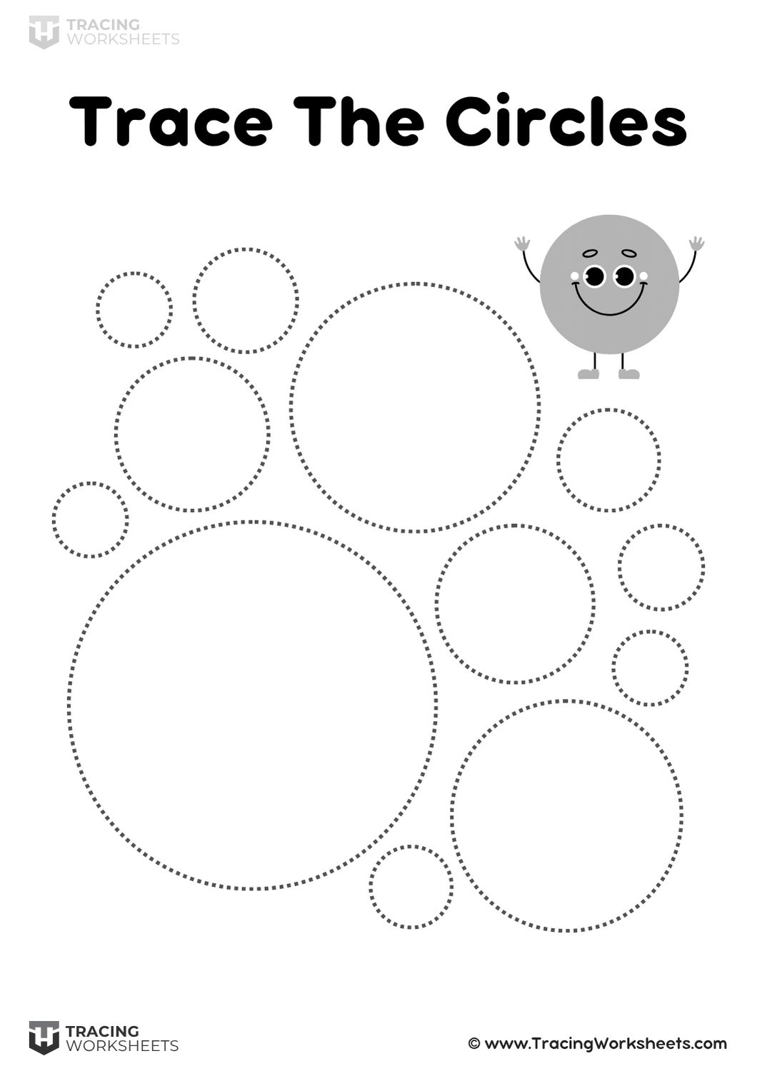 10 Circle Tracing Worksheets Free Download