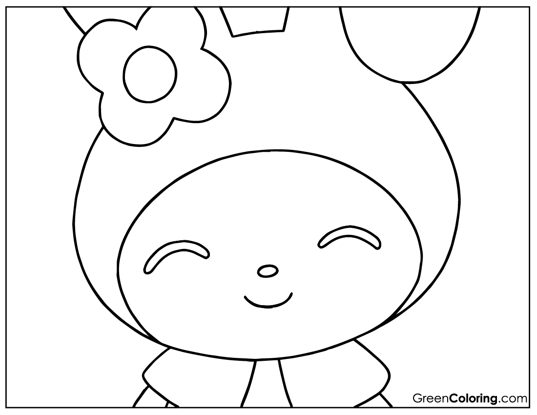 my melody colouring pages