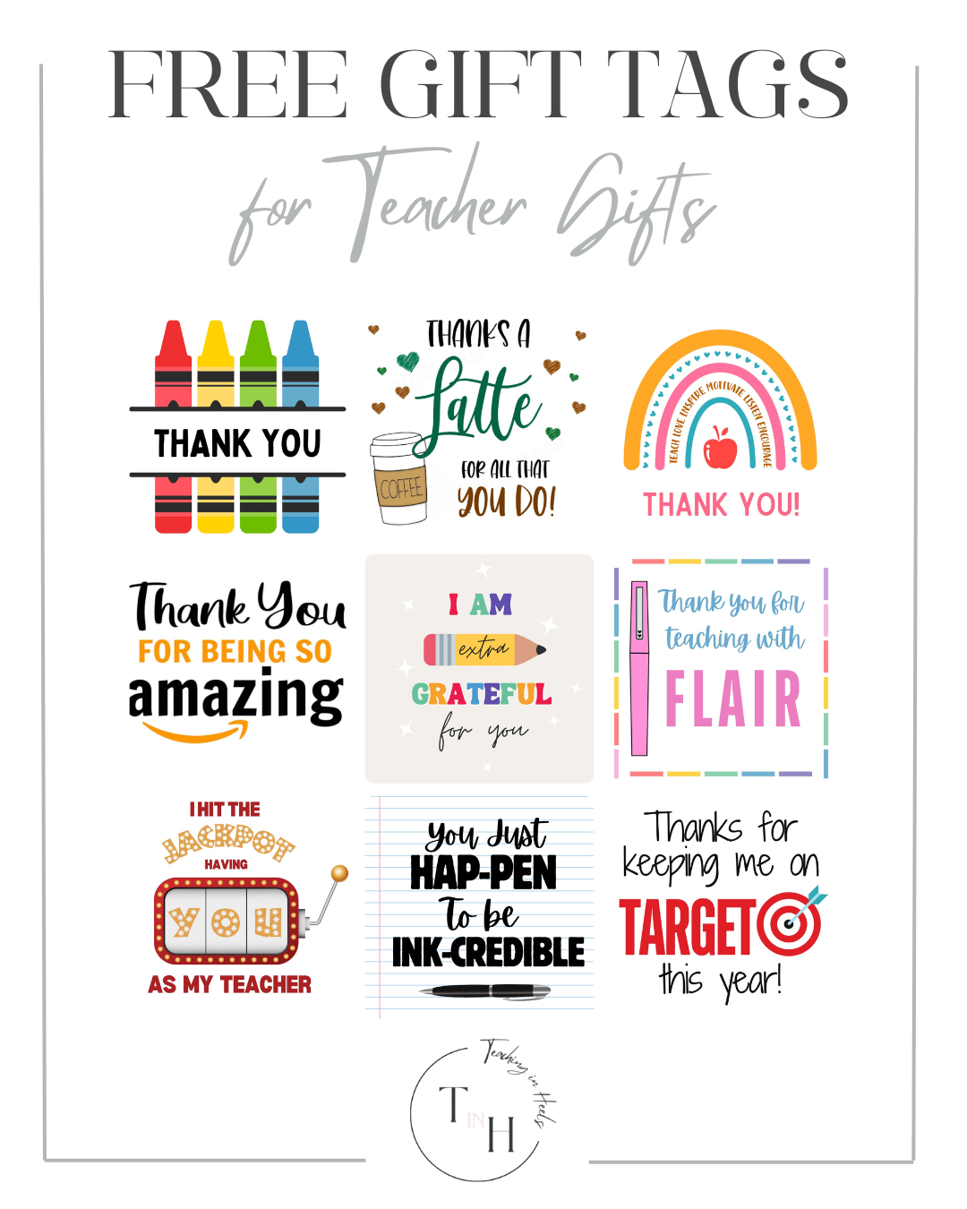 free printable staff appreciation tags