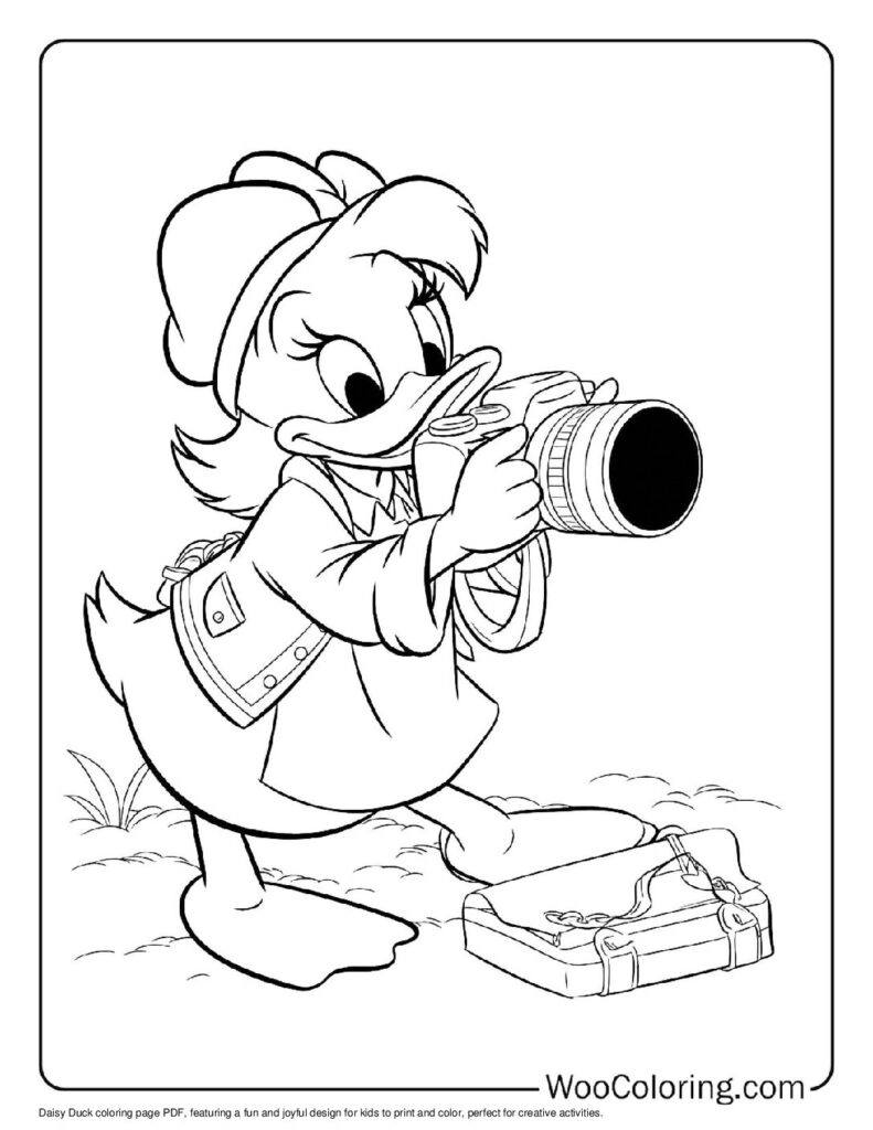 daisy duck coloring sheet