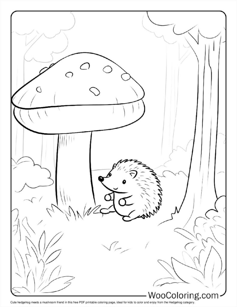 coloring pages of hedgehogs