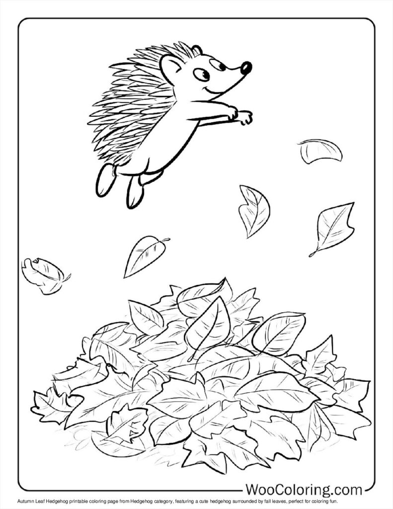 100 Hedgehog Coloring Pages Free PDF To Print Woo Coloring