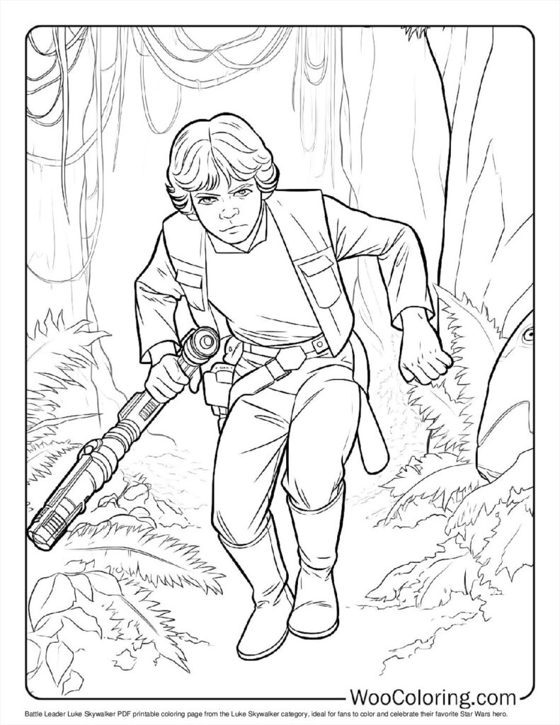 100 Luke Skywalker Coloring Pages Free PDF To Print Woo Coloring