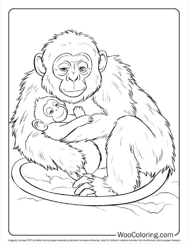 100 Monkey Coloring Pages Free PDF To Print Woo Coloring 100 Monkey Coloring Pages Free PDF To Print Woo Coloring