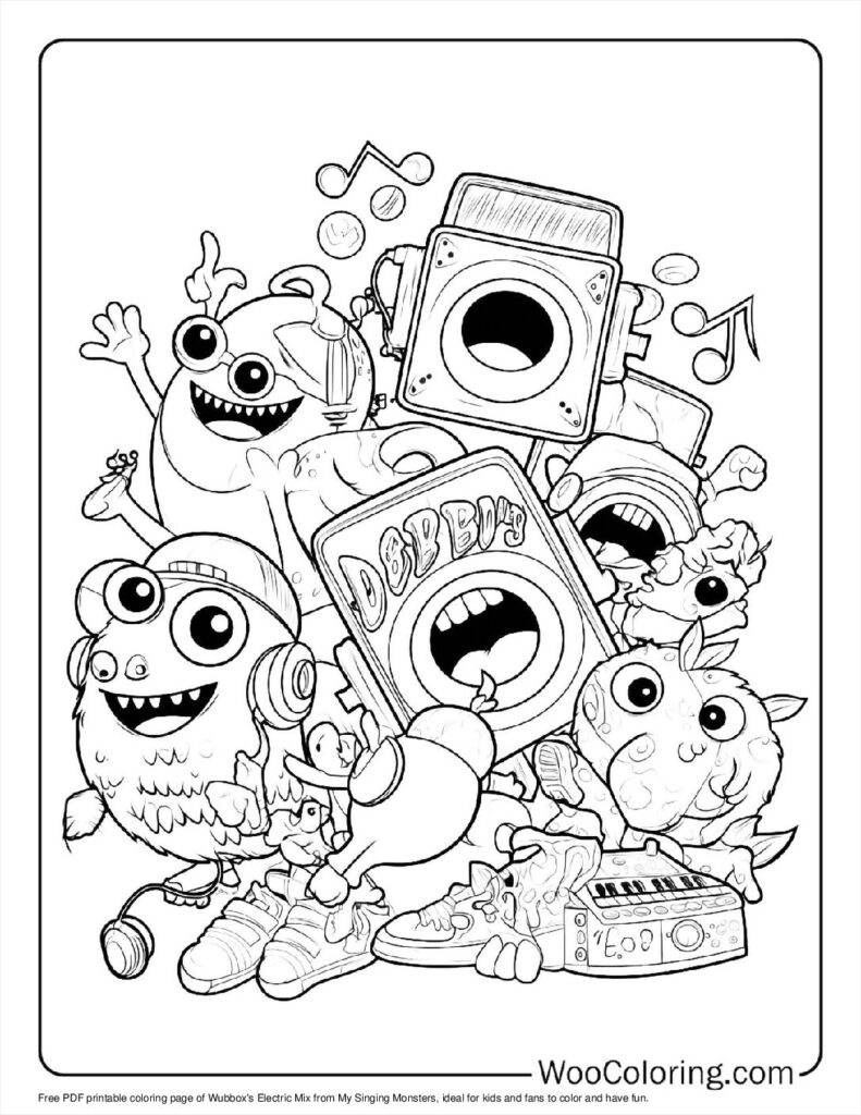 100 My Singing Monsters Coloring Pages Free PDF To Print Woo Coloring