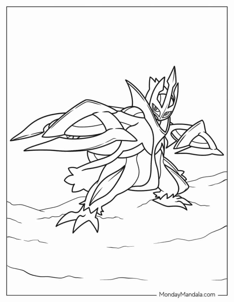 pokemon colouring pages legendary