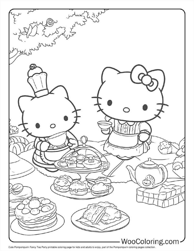 pom pom purin coloring pages