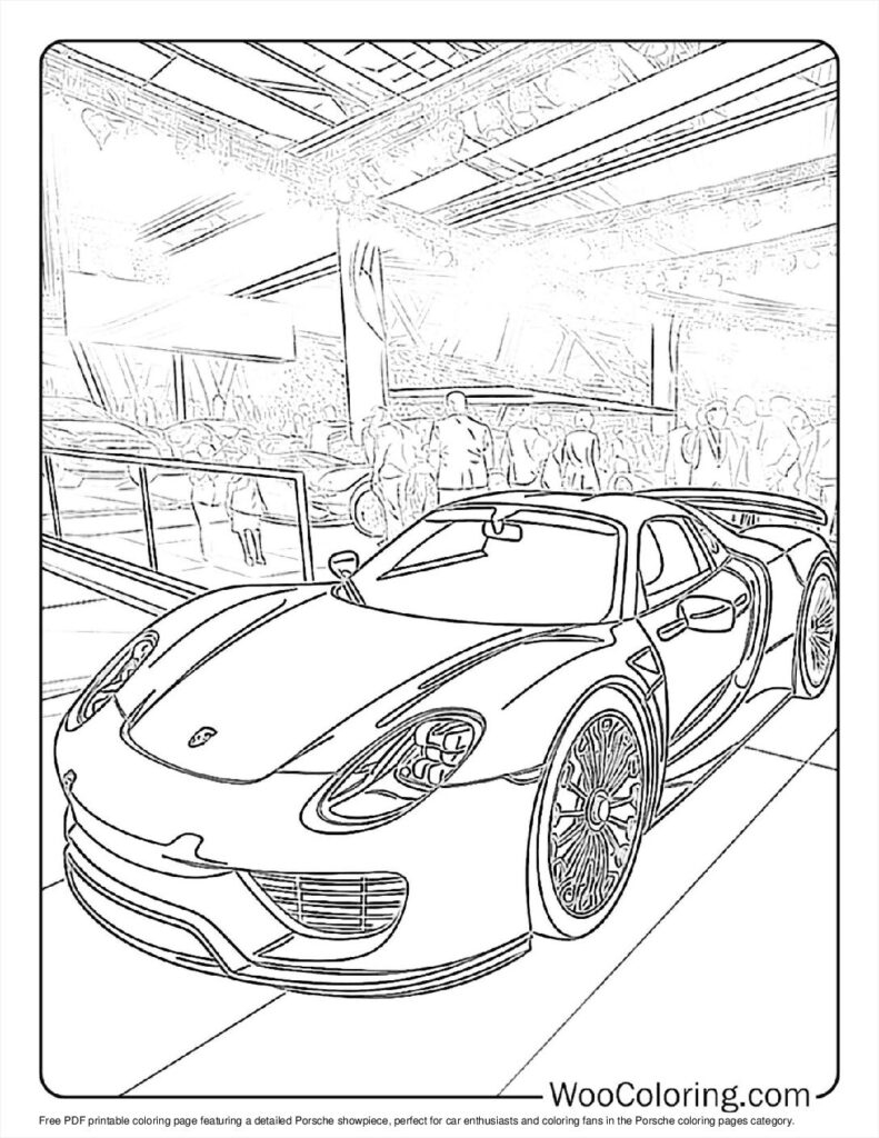 100 Porsche Coloring Pages Free PDF To Print Woo Coloring