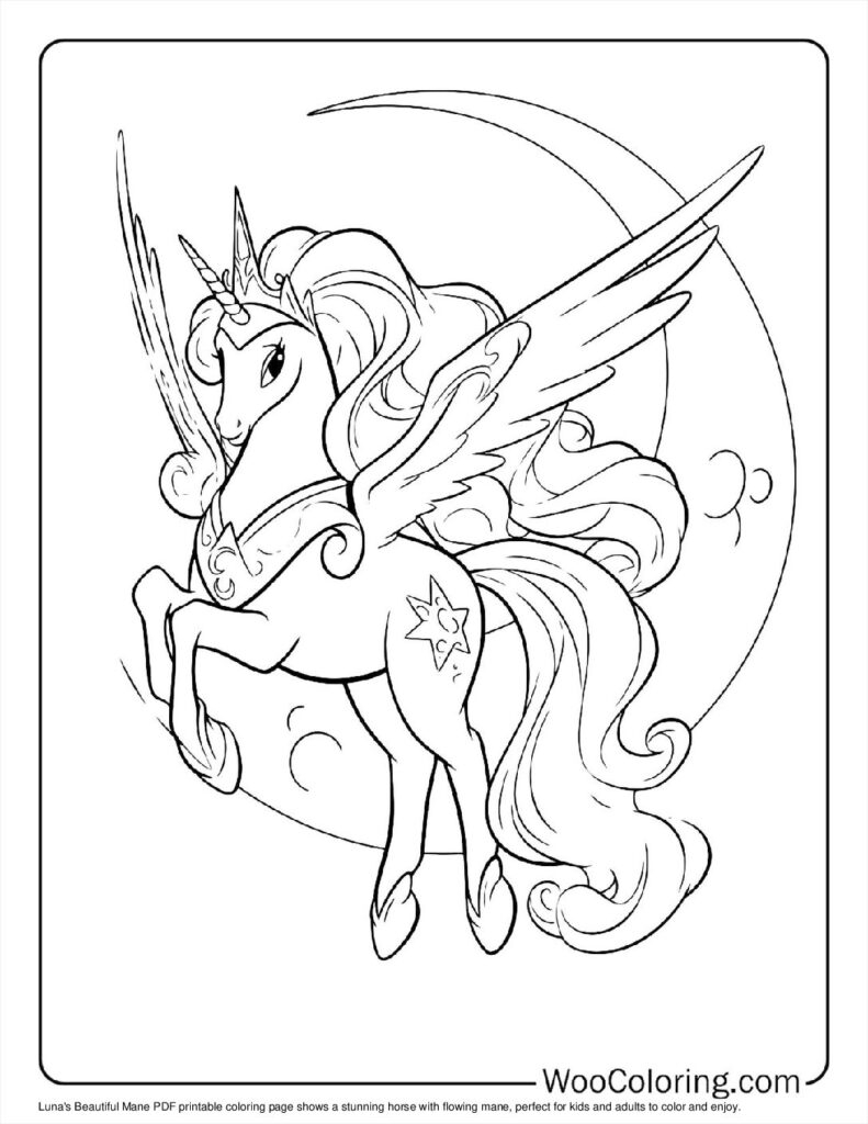 100 Princess Luna Coloring Pages Free PDF To Print Woo Coloring