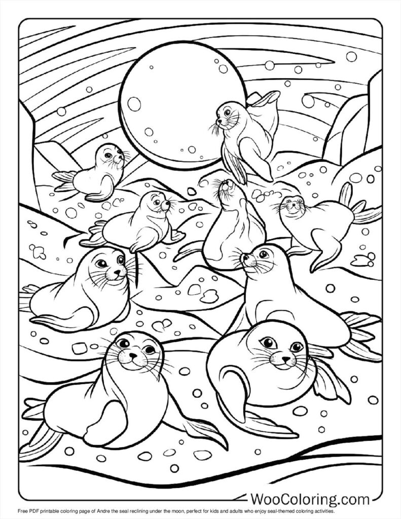 100 Seal Coloring Pages Free PDF To Print Woo Coloring