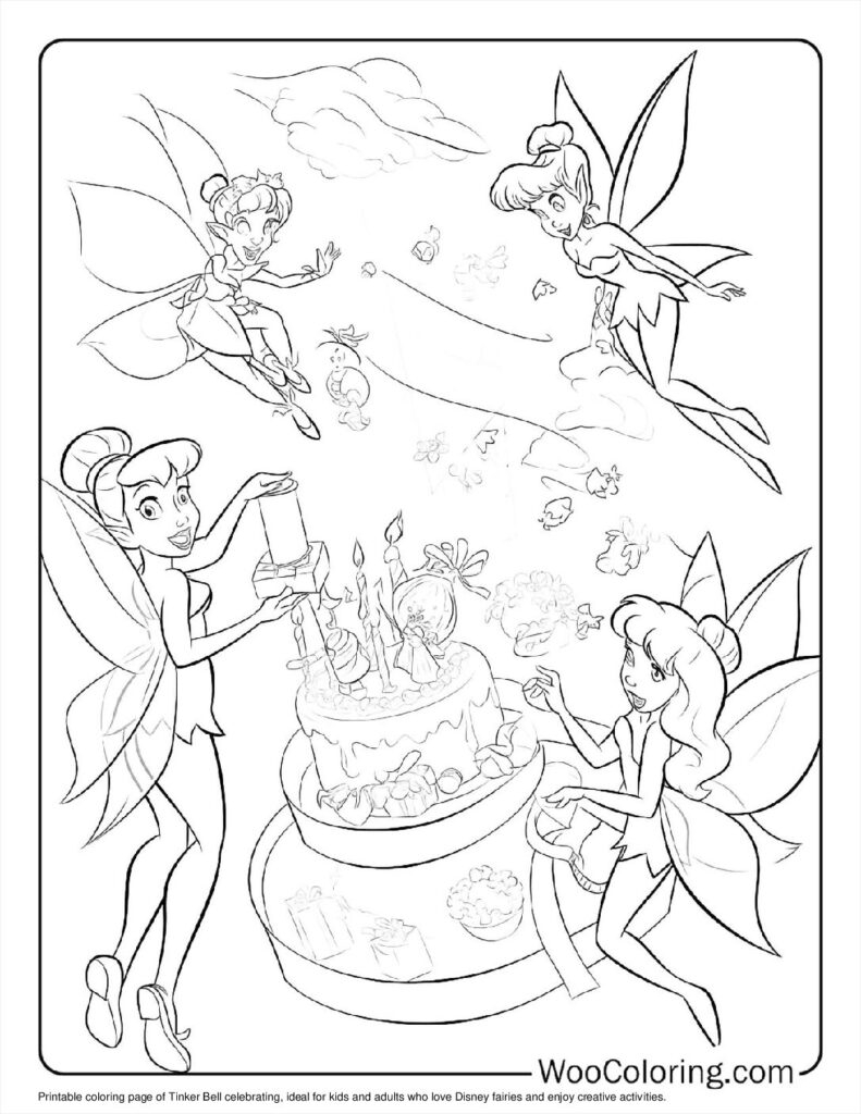 100 Tinker Bell Coloring Pages Free PDF To Print Woo Coloring