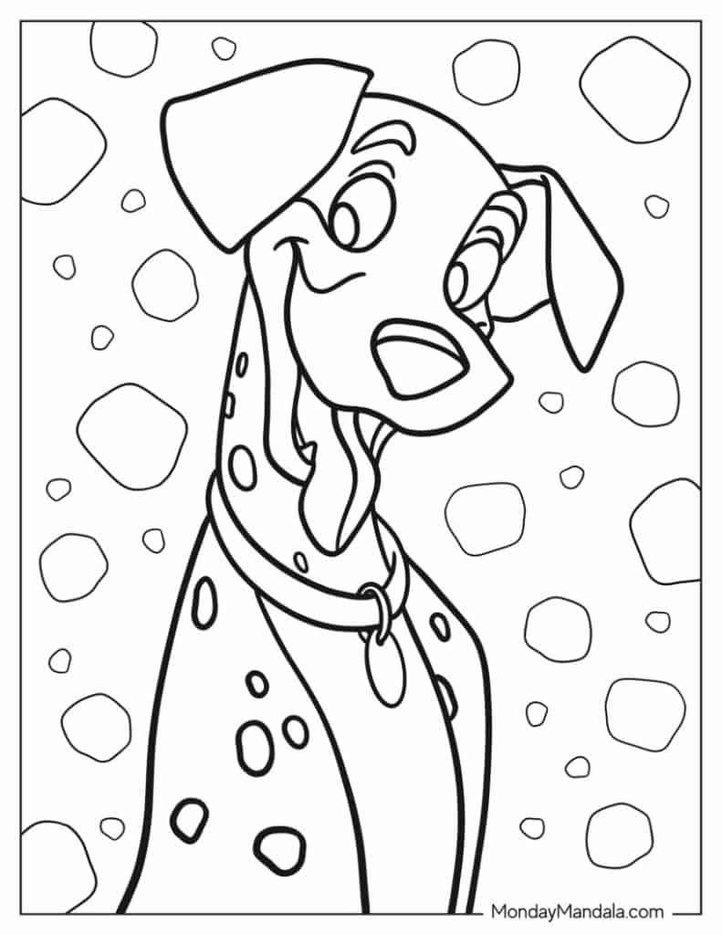 101 Dalmatians Coloring Pages 26 Free PDF Printables 