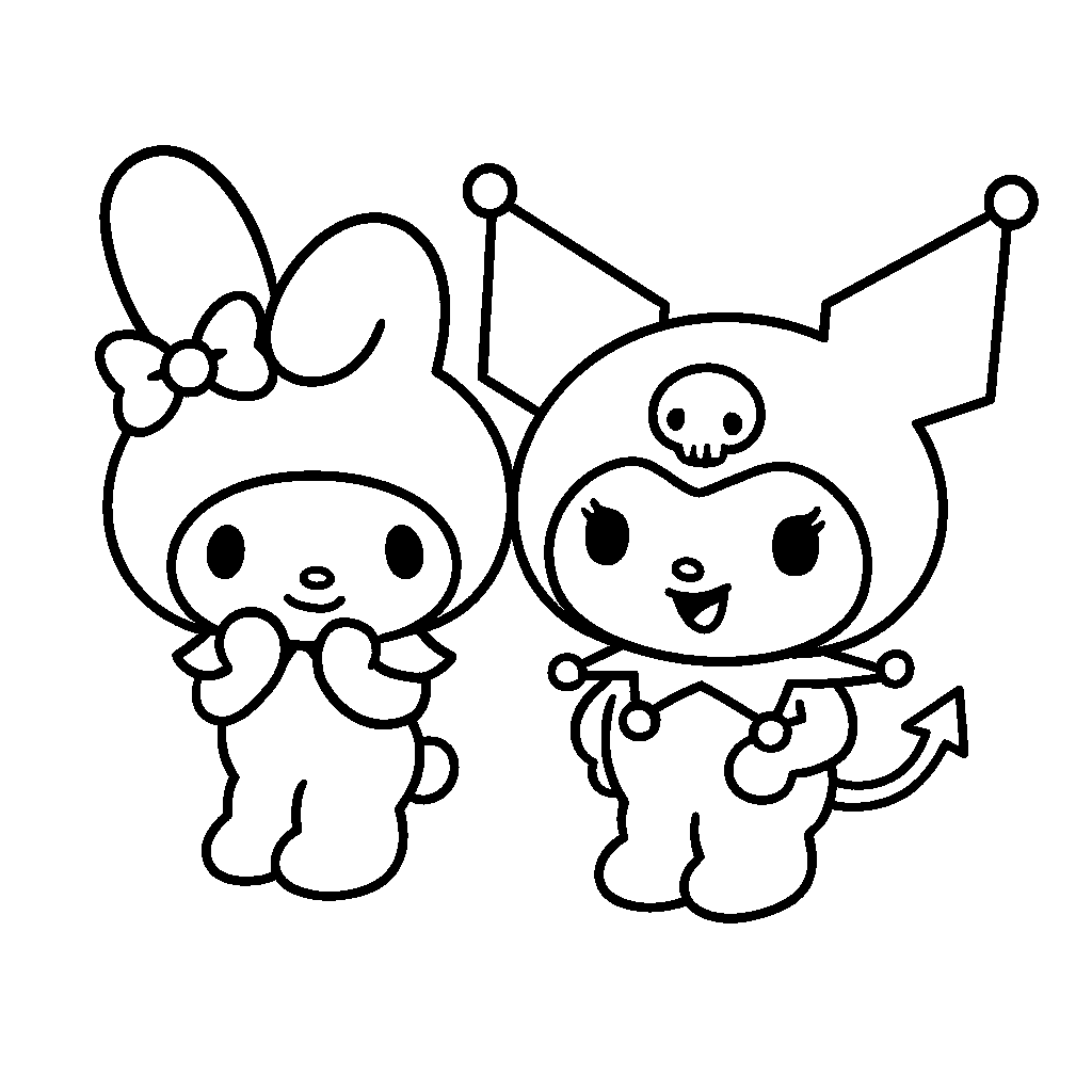 11 Kuromi Coloring Pages TheToyZone