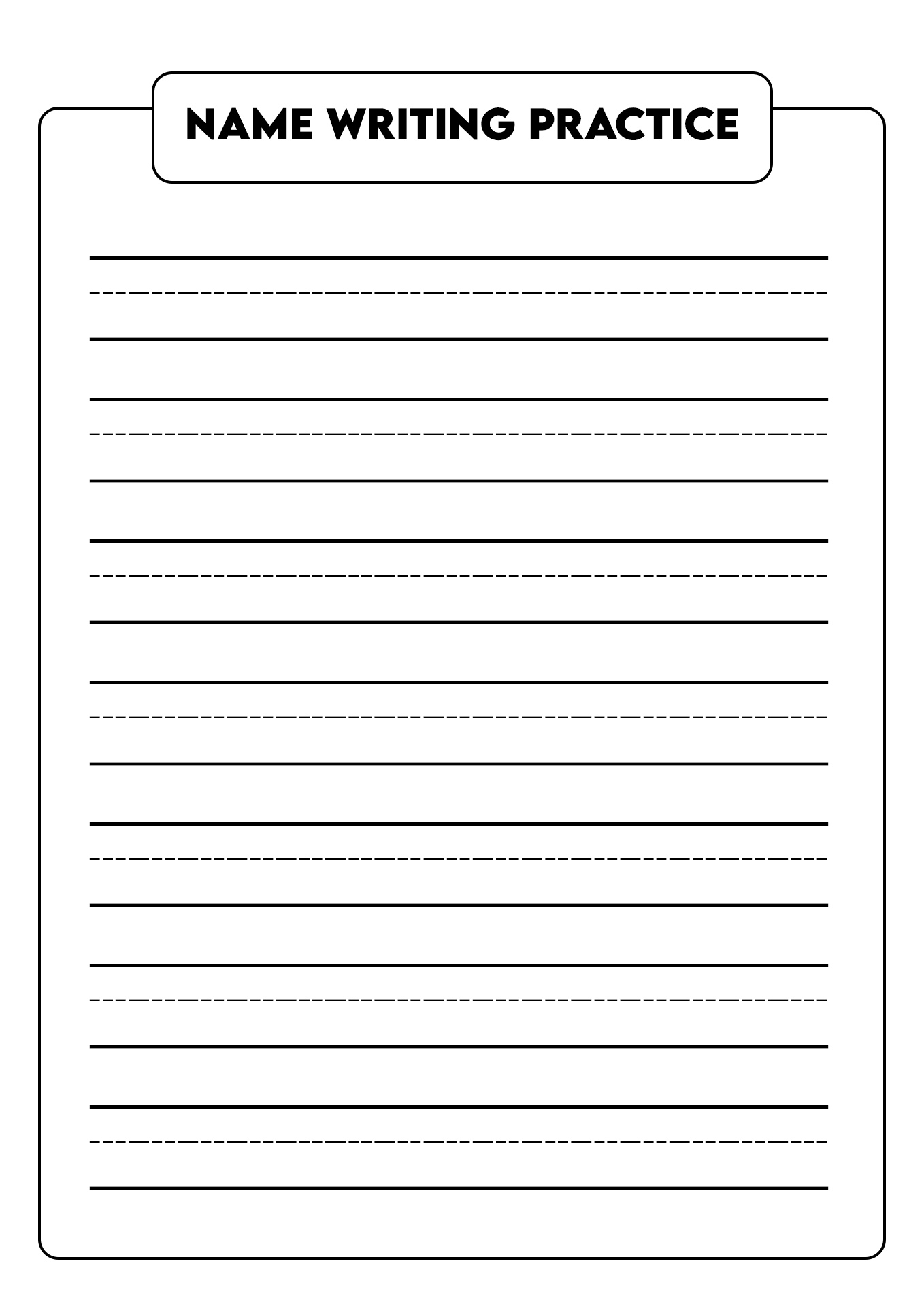 13 Worksheets Practice Writing Their Names Free PDF At Worksheets Library