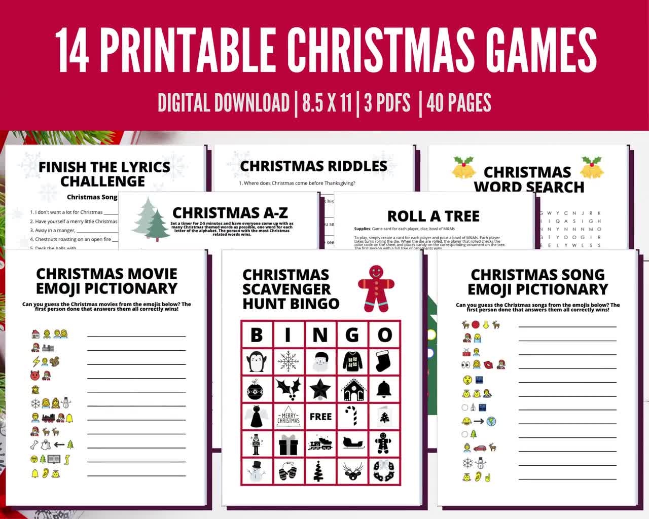 14 Christmas Games Multipack Printable Adult Party Games 3 Pdfs Etsy Hong Kong 14 Christmas Games Multipack Printable Adult Party Games 3 Pdfs Etsy Hong Kong
