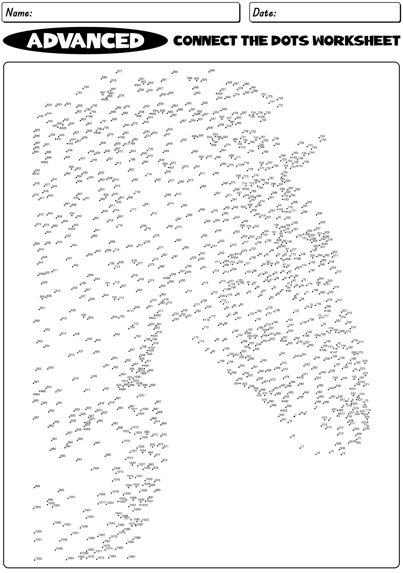15 Advanced Connect The Dots Worksheets Free PDF At Worksheeto