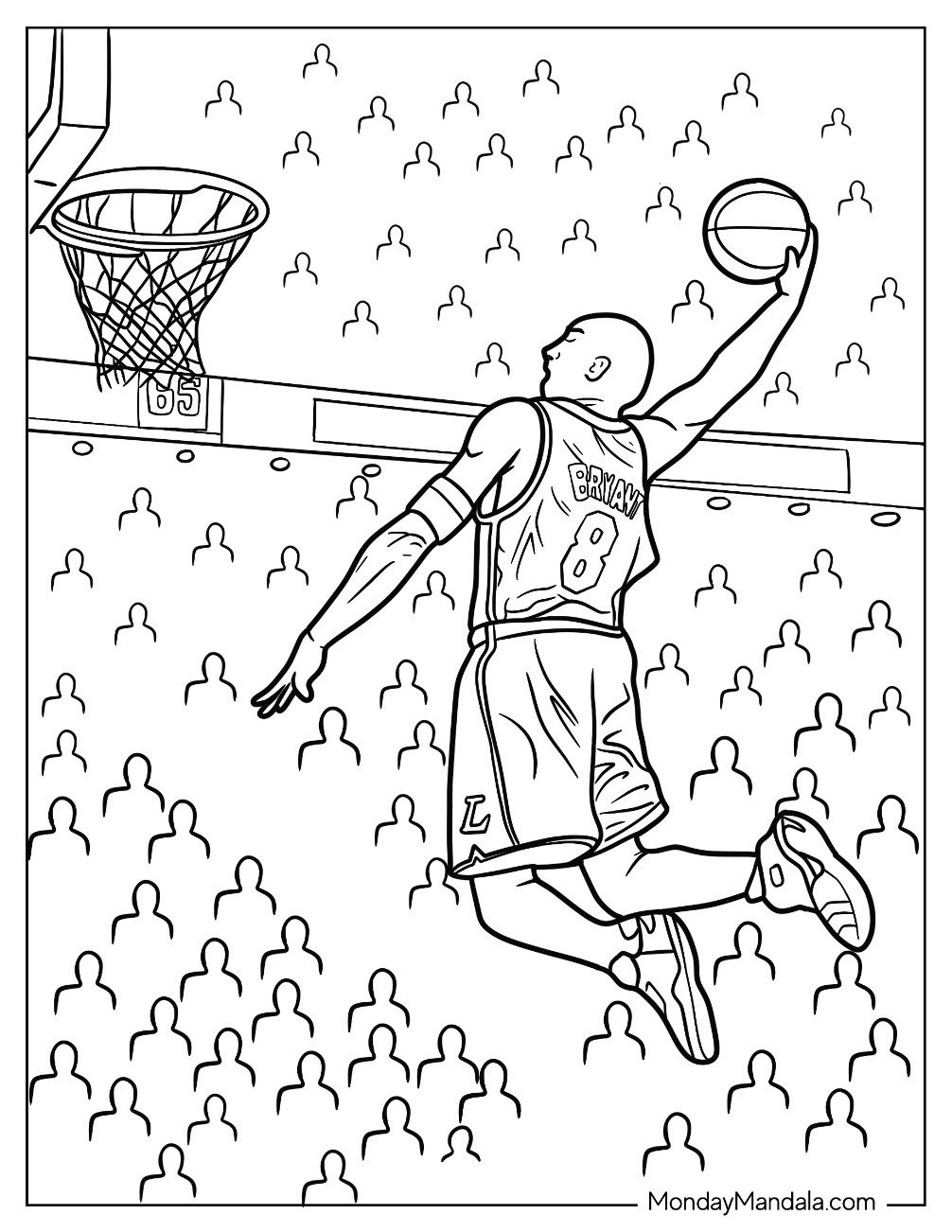15 Kobe Bryant Coloring Pages Free PDF Printables 