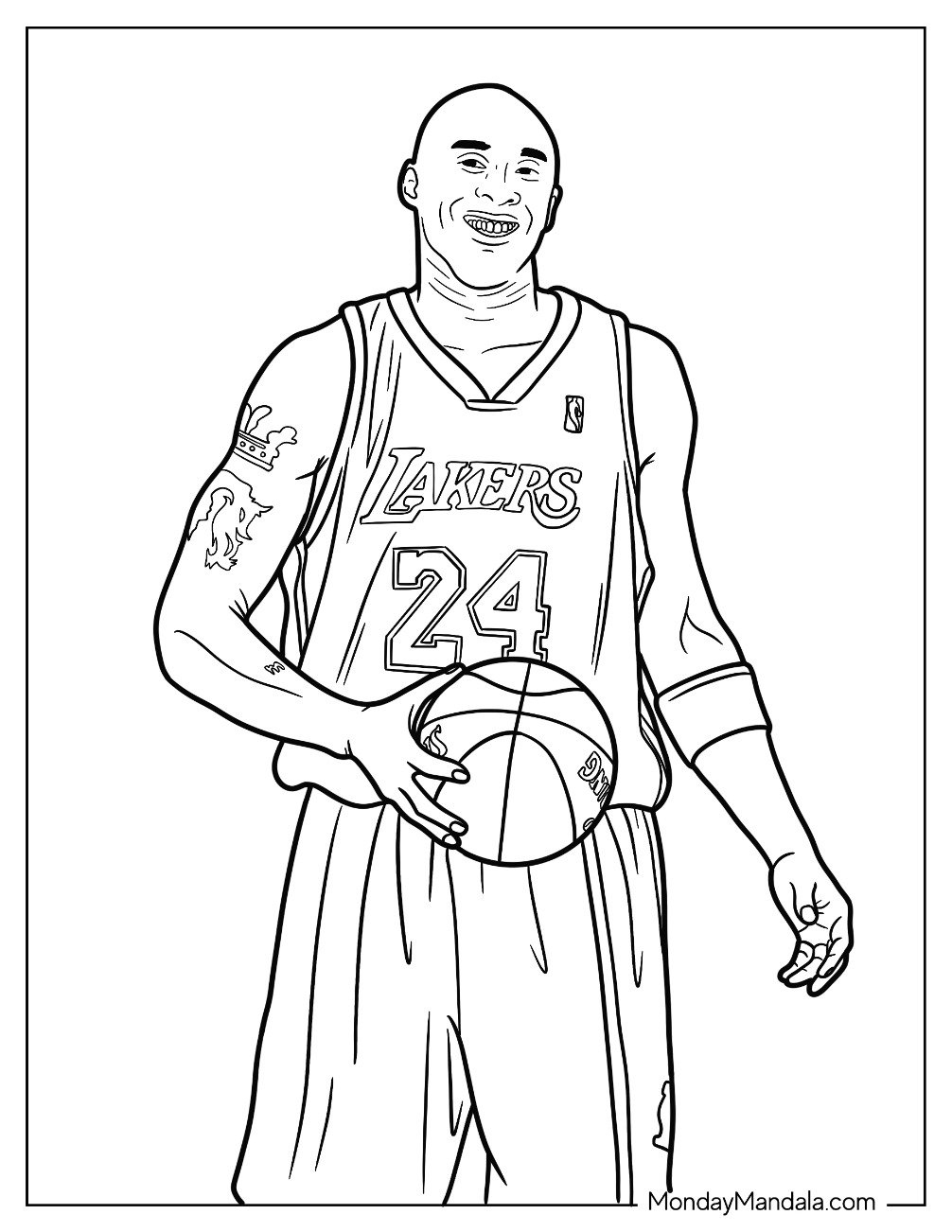 15 Kobe Bryant Coloring Pages Free PDF Printables 
