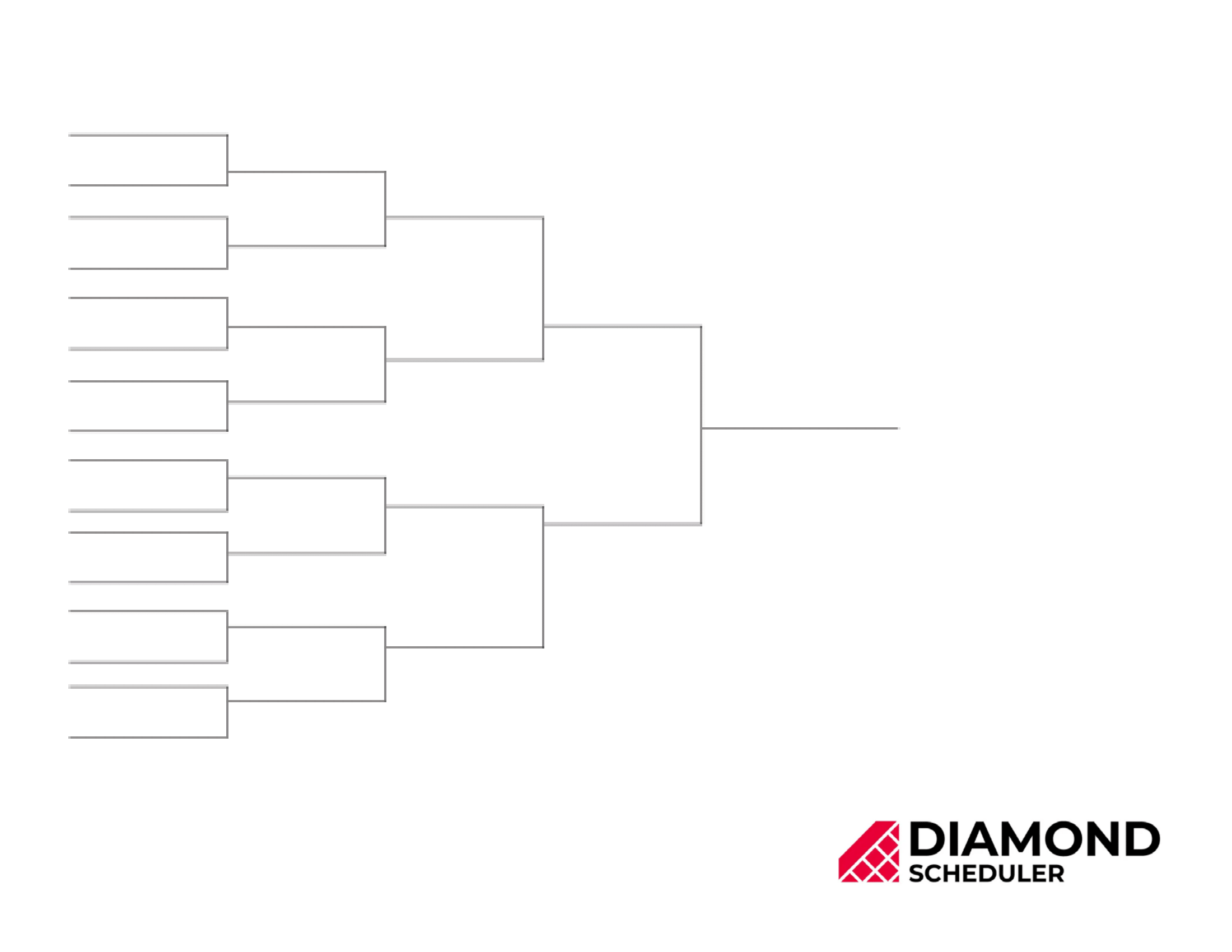 16 Team Single Elimination Bracket Printable Diamond Scheduler 16 Team Single Elimination Bracket Printable Diamond Scheduler