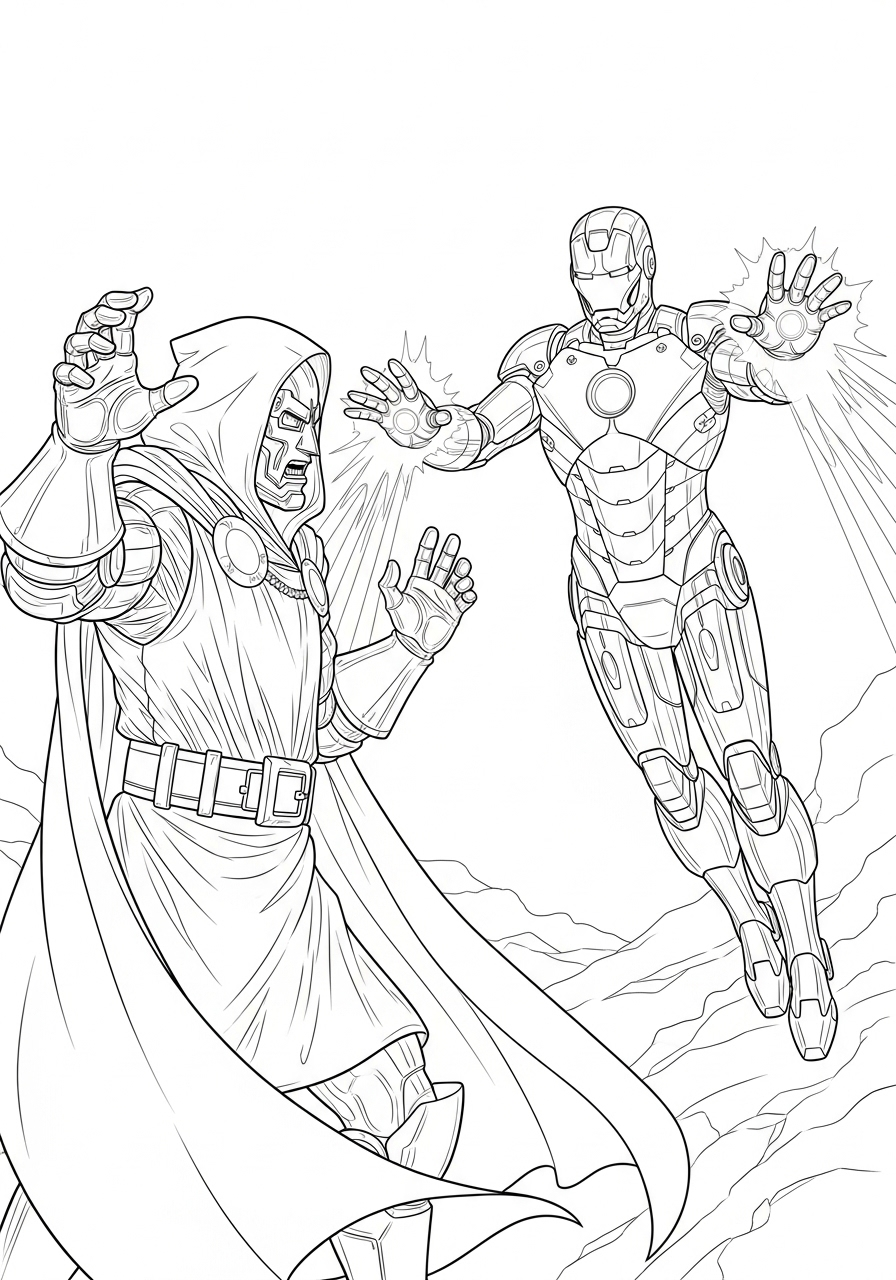 17 Doctor Doom Coloring Pages Free Cool Drawing Coloring Pages