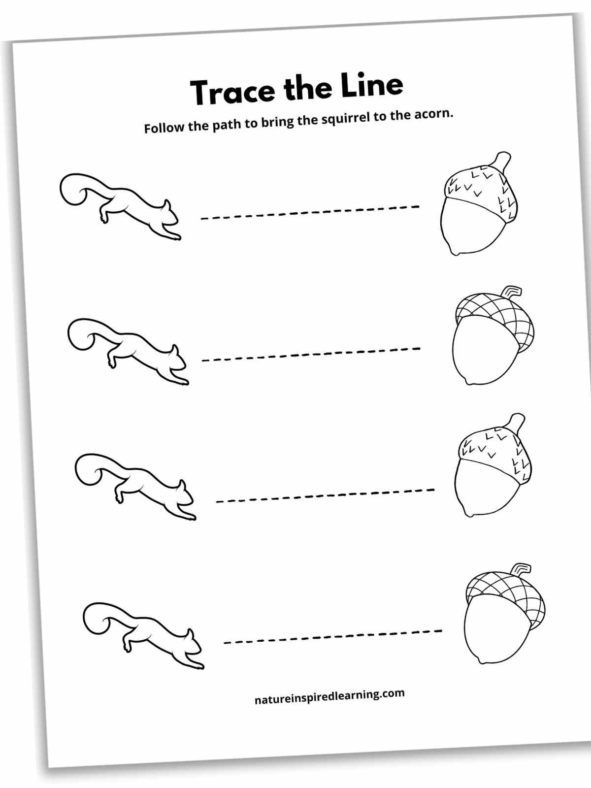 17 Line Tracing Worksheets Free Nature Inspired Learning