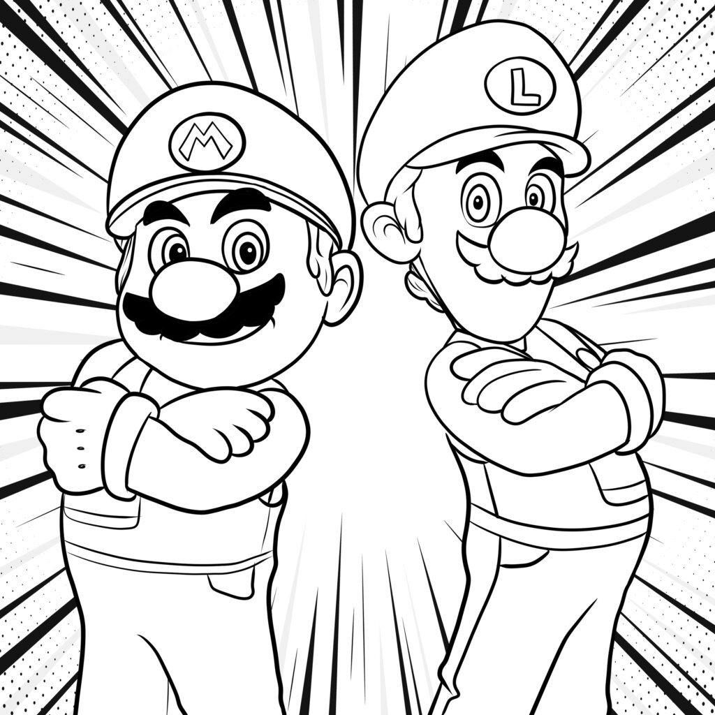 18 Awesome Super Mario Bros Coloring Pages TheToyZone
