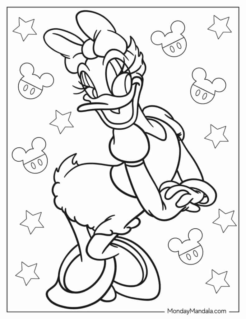 18 Daisy Duck Coloring Pages Free PDF Printables 