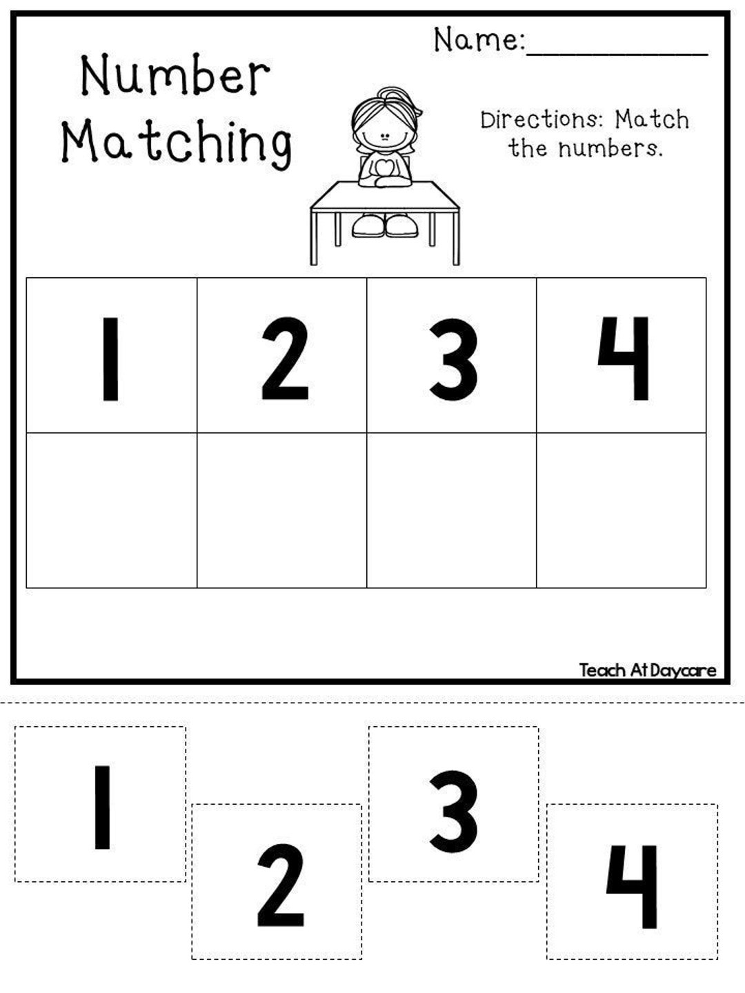18 Printable Number Matching Worksheets Preschool kindergarten Numbers And Math Etsy 18 Printable Number Matching Worksheets Preschool kindergarten Numbers And Math Etsy