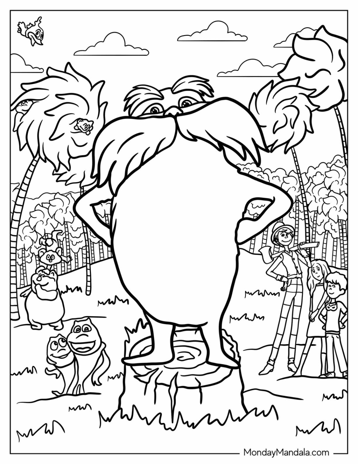 18 The Lorax Coloring Pages Free PDF Printables