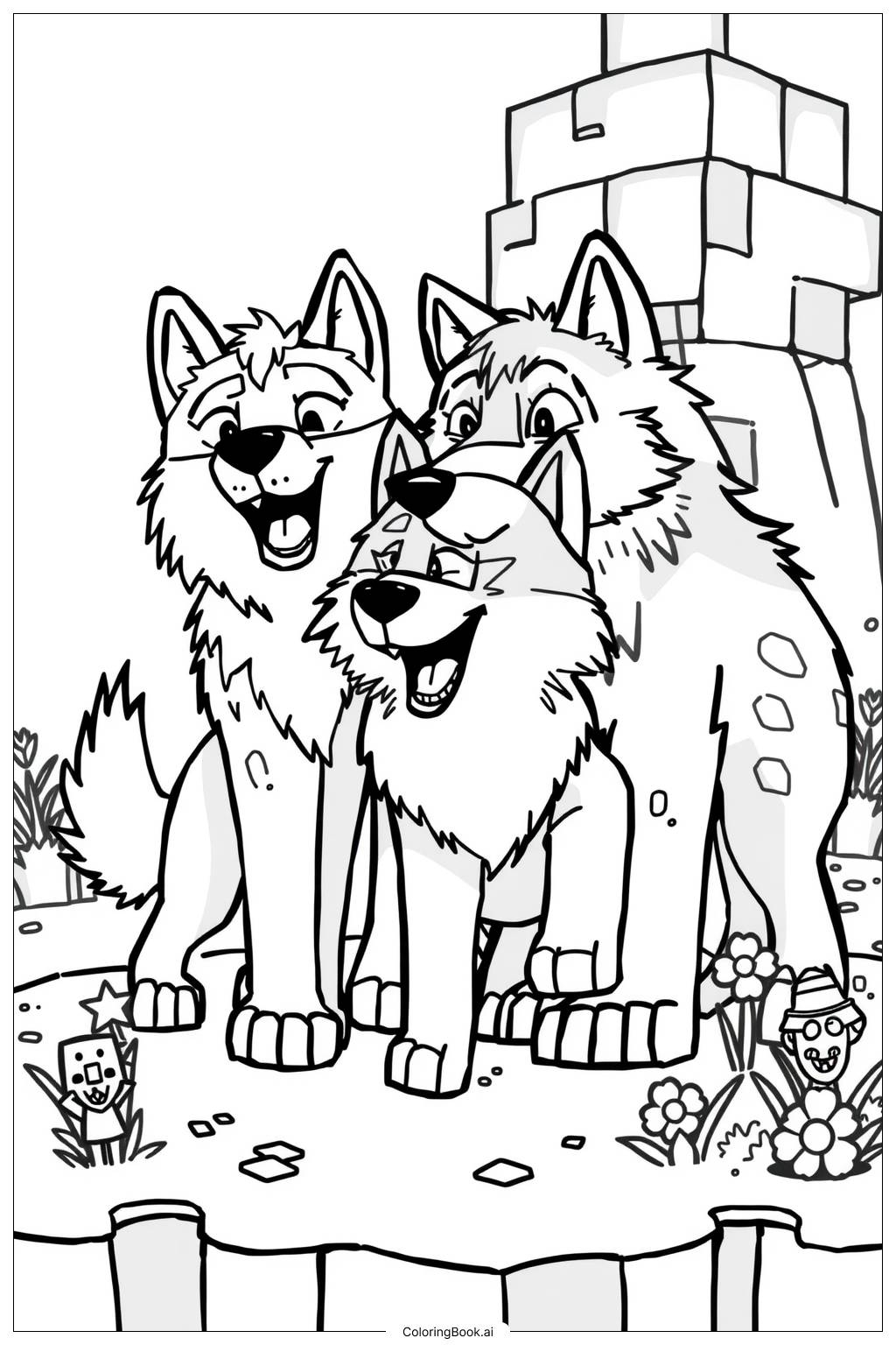 18 Wolf Coloring Pages Free PDF PNG Printables 