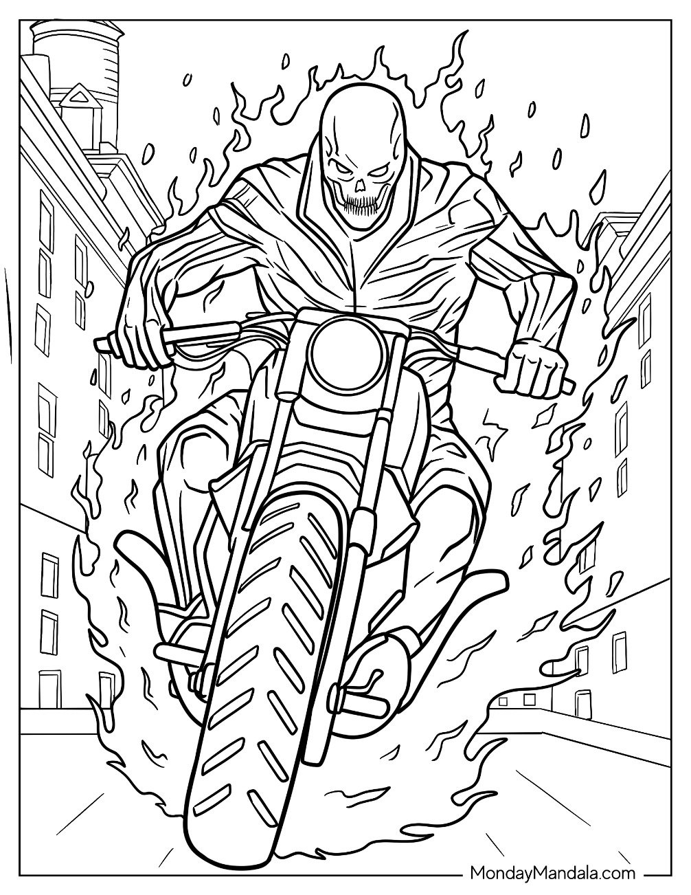 19 Ghost Rider Coloring Pages Free PDF Printables 