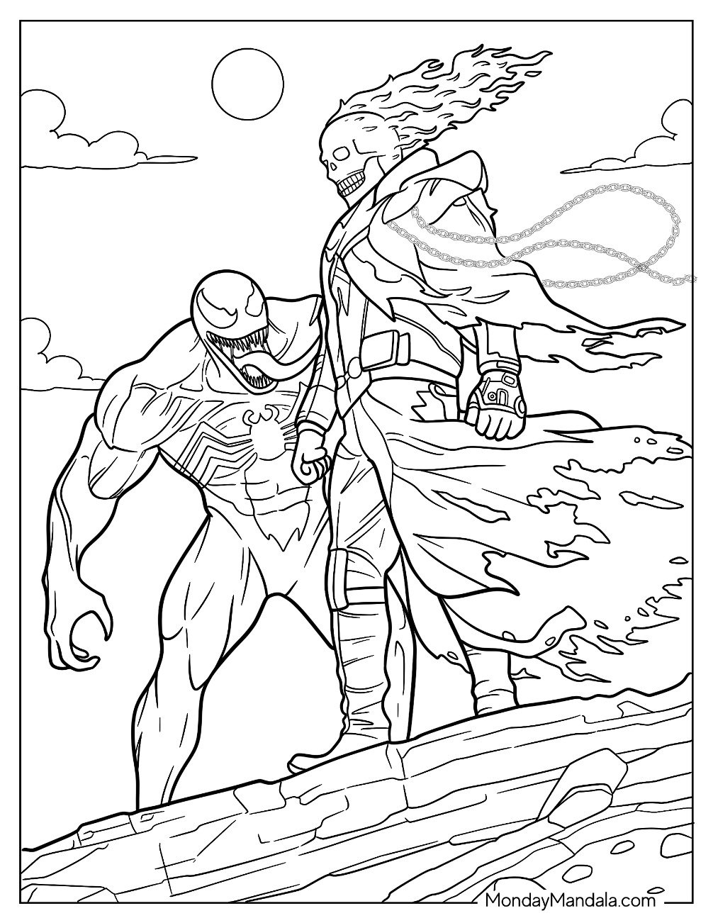 19 Ghost Rider Coloring Pages Free PDF Printables 