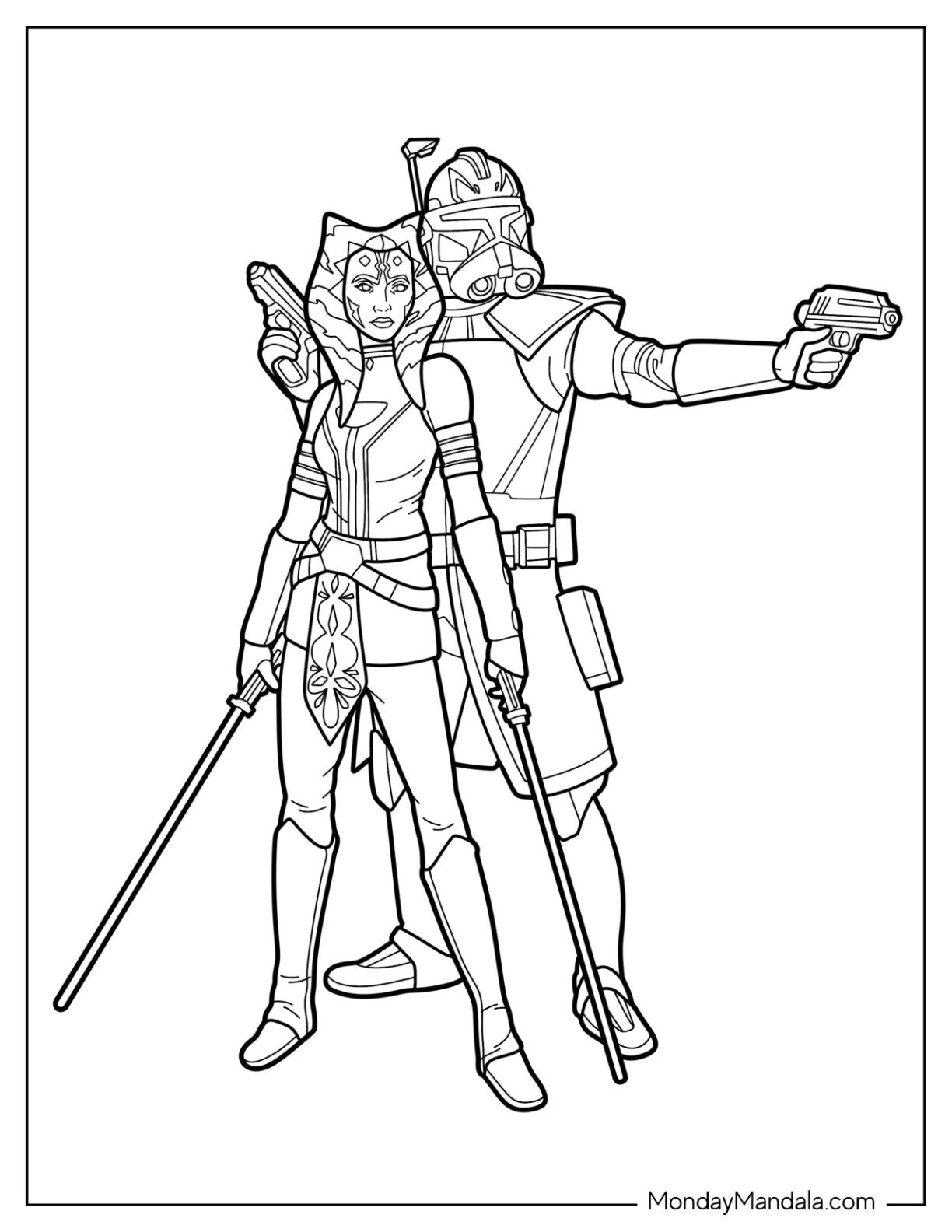 20 Ahsoka Coloring Pages Free PDF Printables 