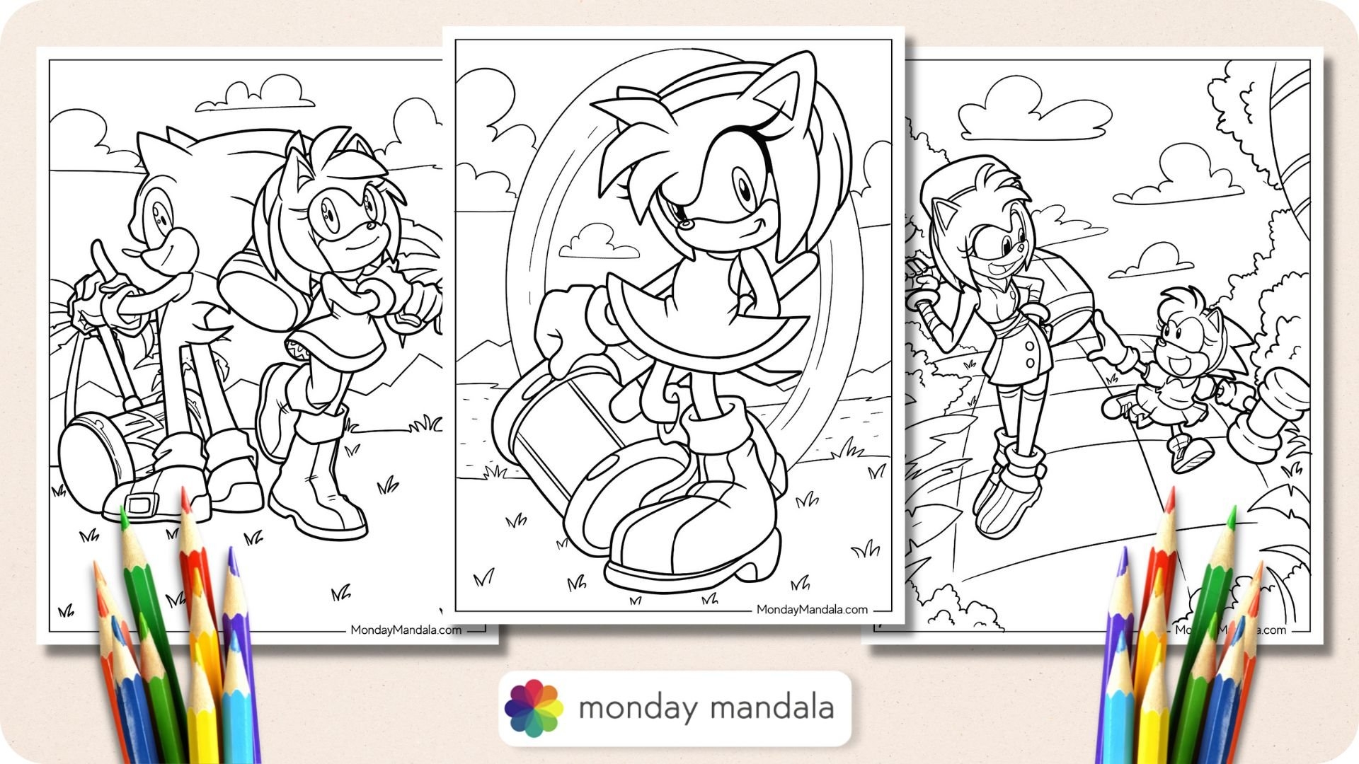 20 Amy Rose Coloring Pages Free PDF Printables 