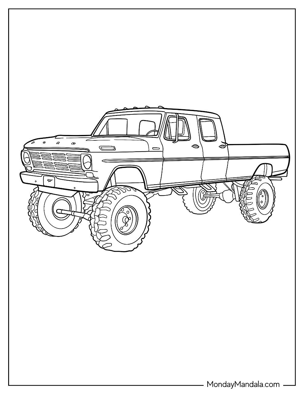 20 Ford Coloring Pages Free PDF Printables 