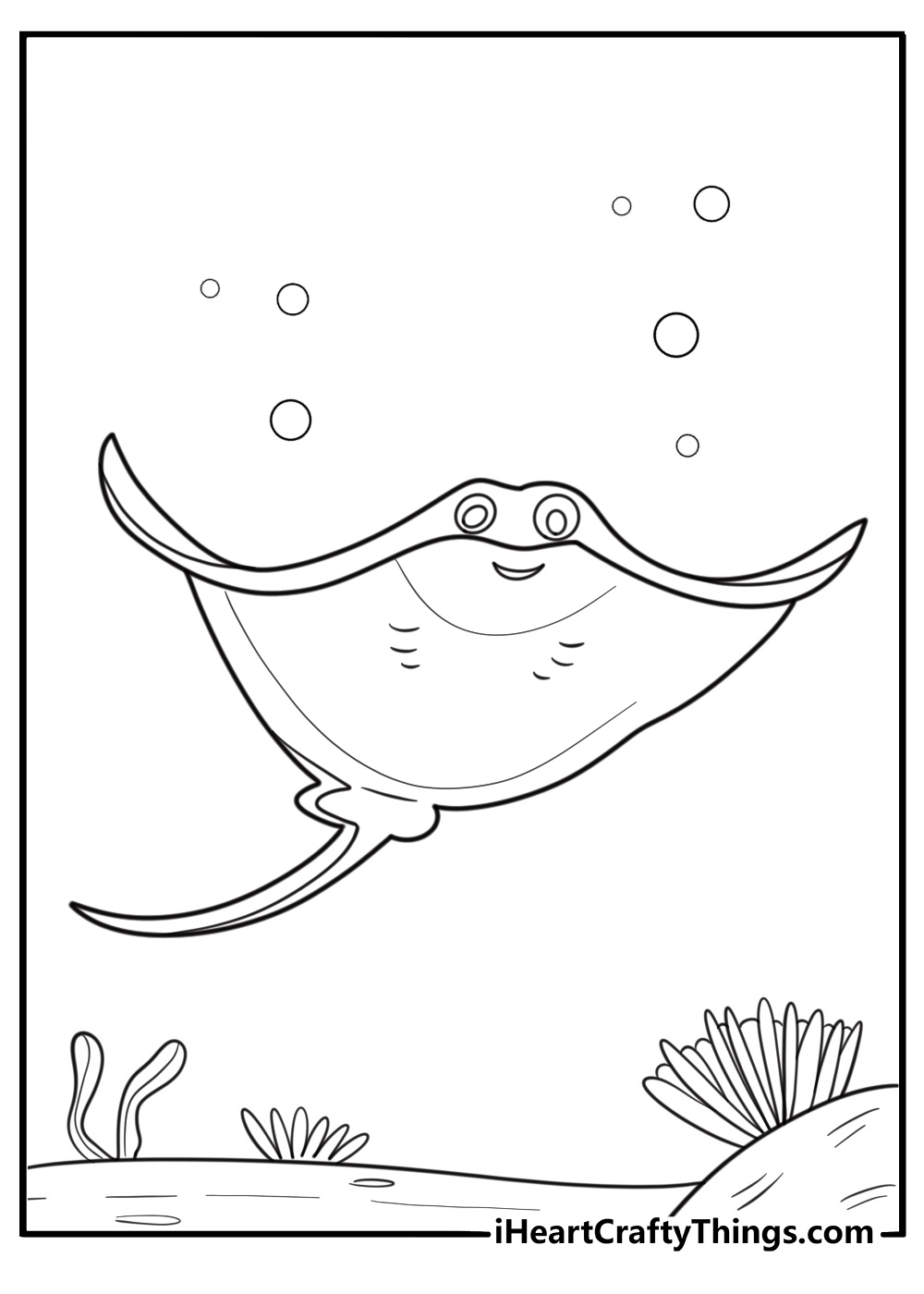 20 Free Stingray Coloring Pages For Kids