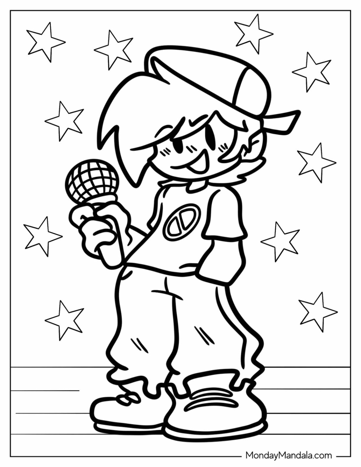 20 Friday Night Funkin Coloring Pages Free Printables 
