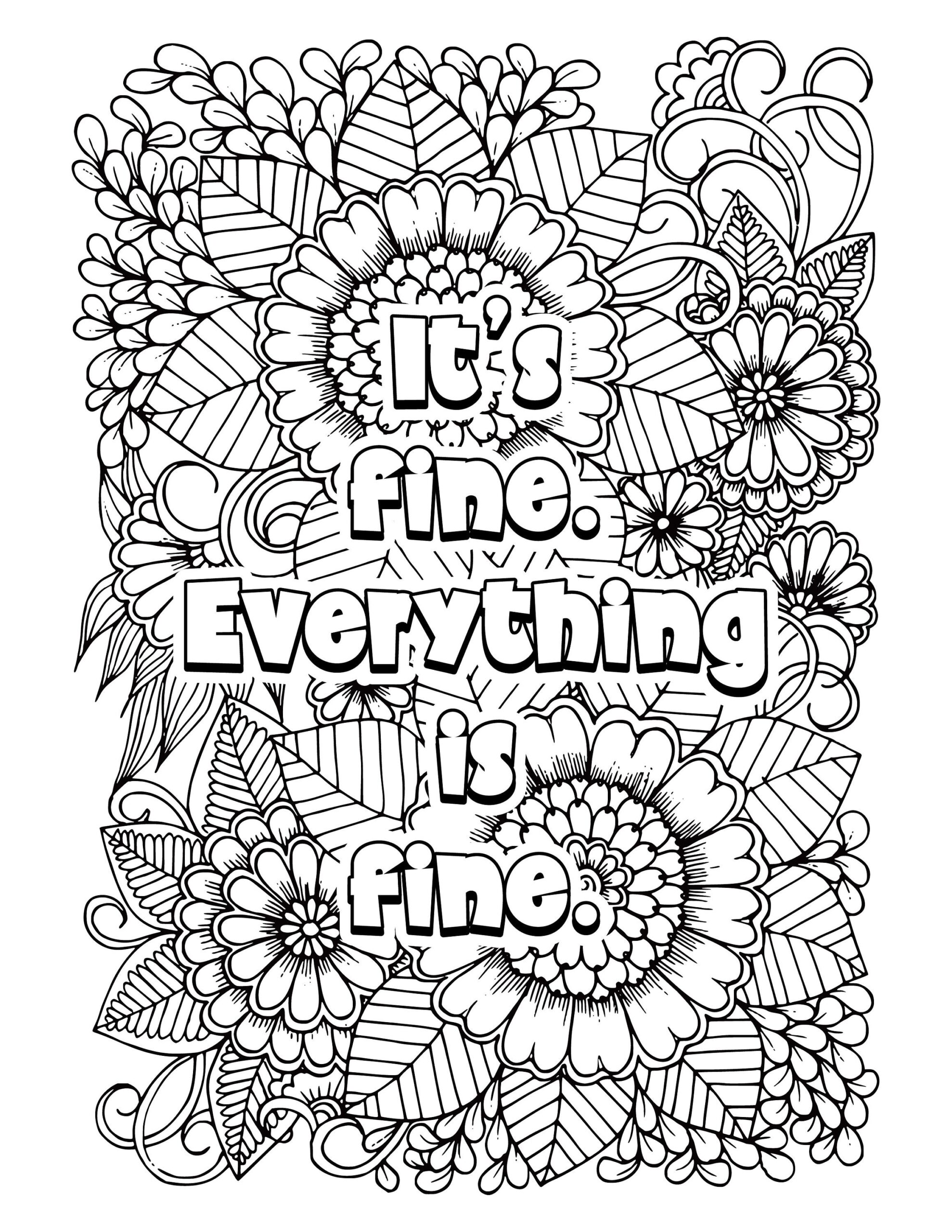 20 Funny Adult Coloring Book Printable Pages Etsy