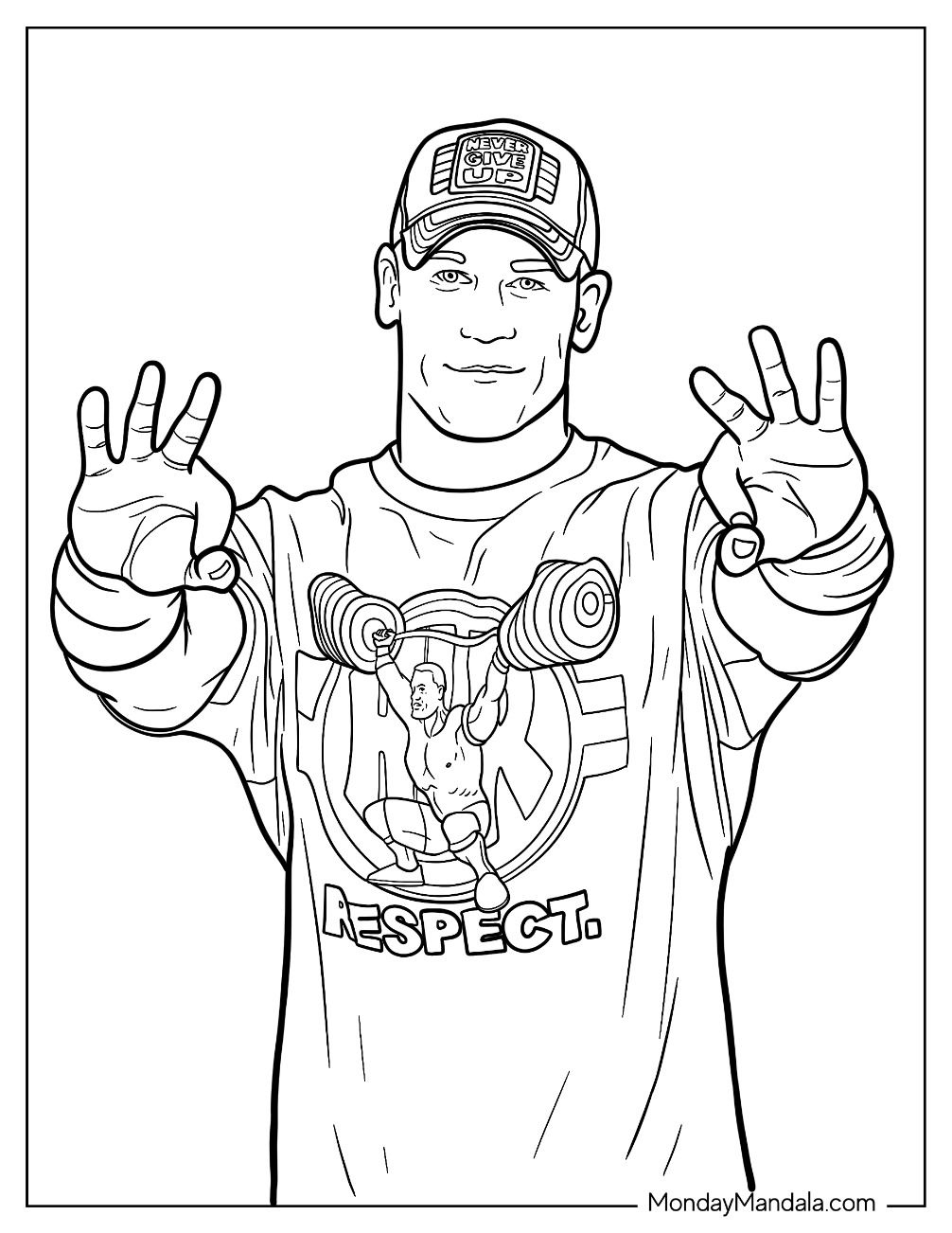 20 John Cena Coloring Pages Free PDF Printables 