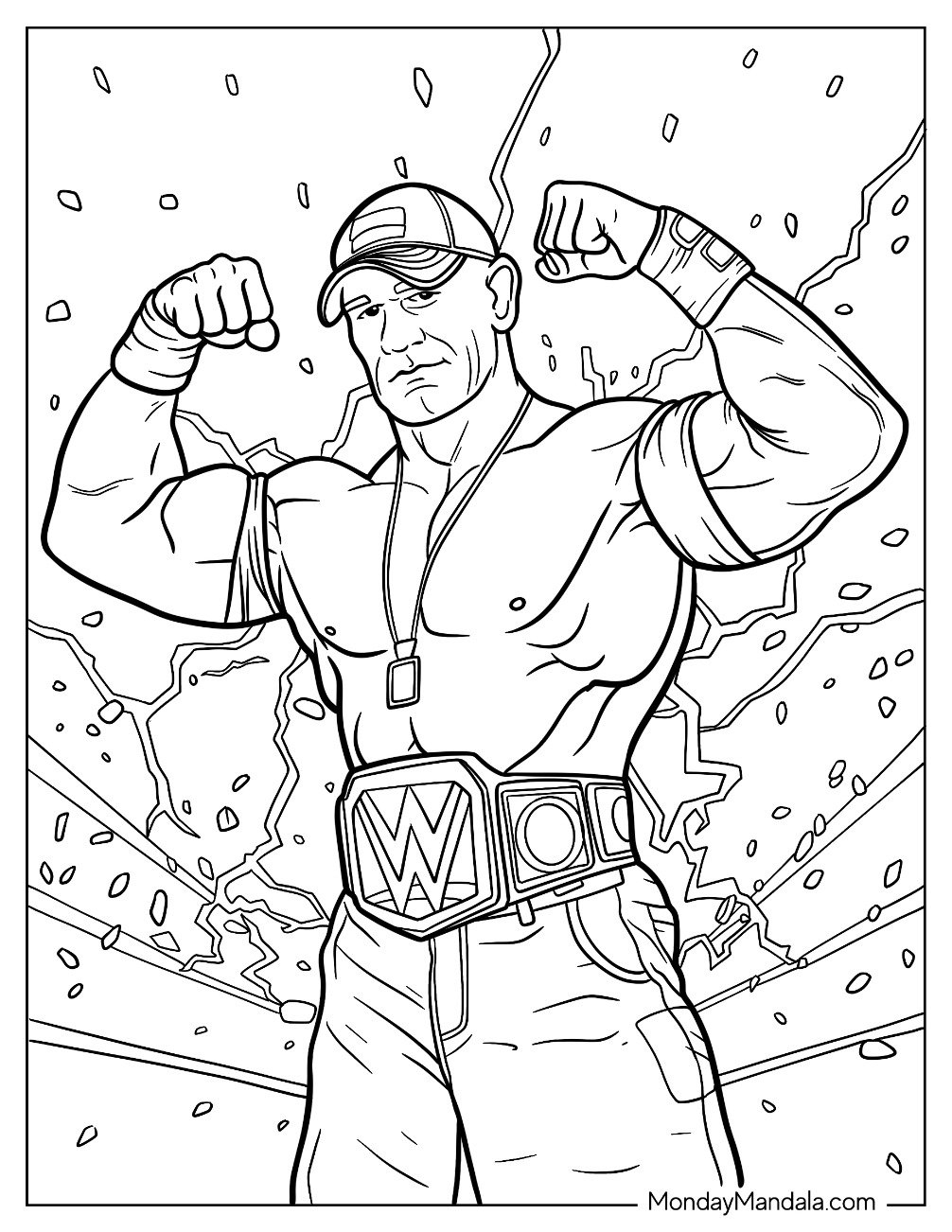 20 John Cena Coloring Pages Free PDF Printables 