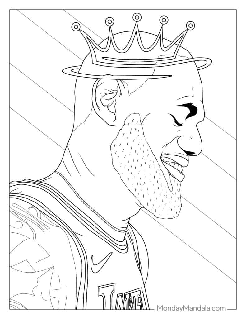 20 LeBron James Coloring Pages Free PDF Printables 20 LeBron James Coloring Pages Free PDF Printables