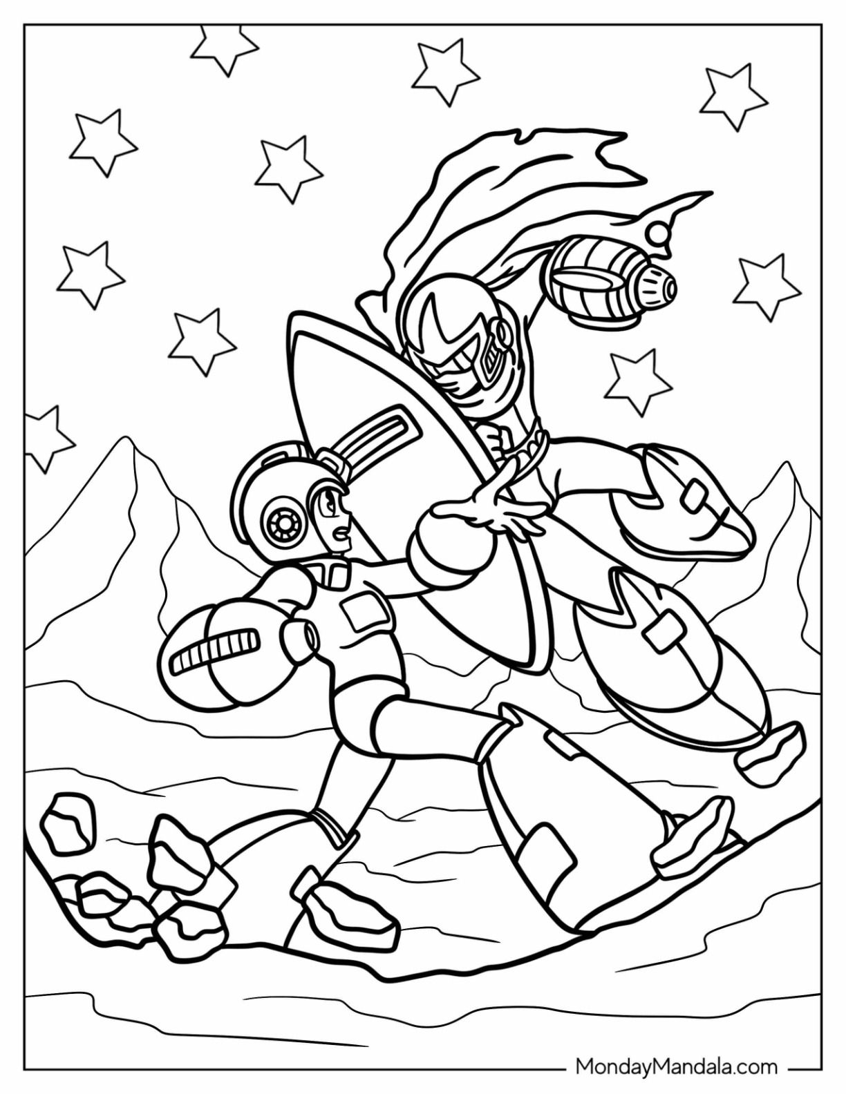 20 Mega Man Coloring Pages Free PDF Printables Ideas Mega Man Coloring Pages Printables