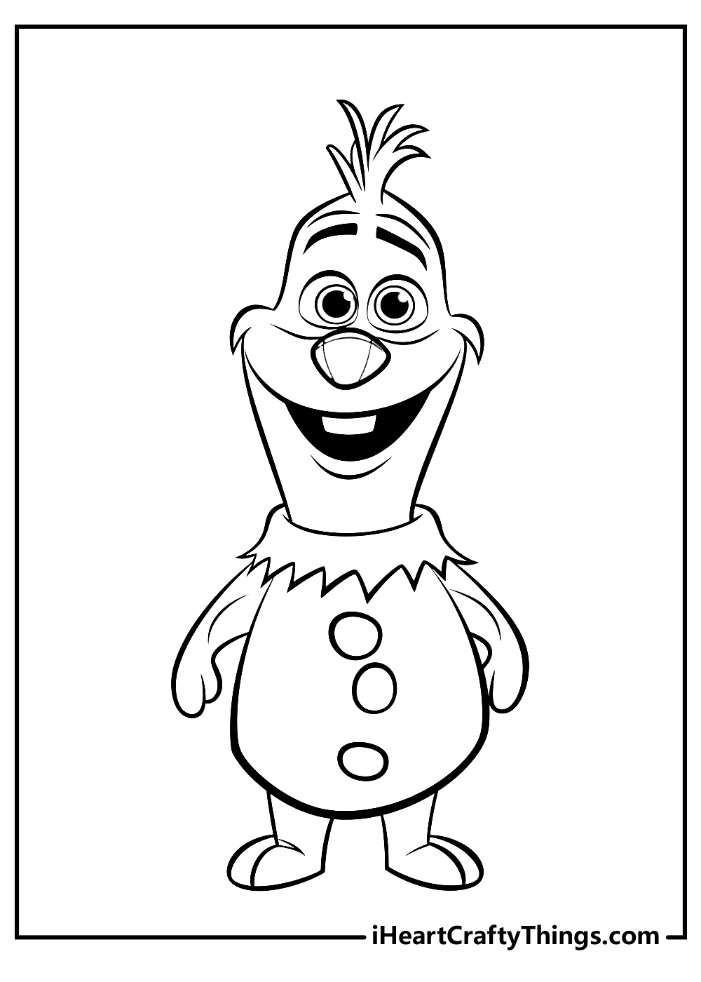 20 Olaf Coloring Pages 100 Free Printable PDF For Kids 