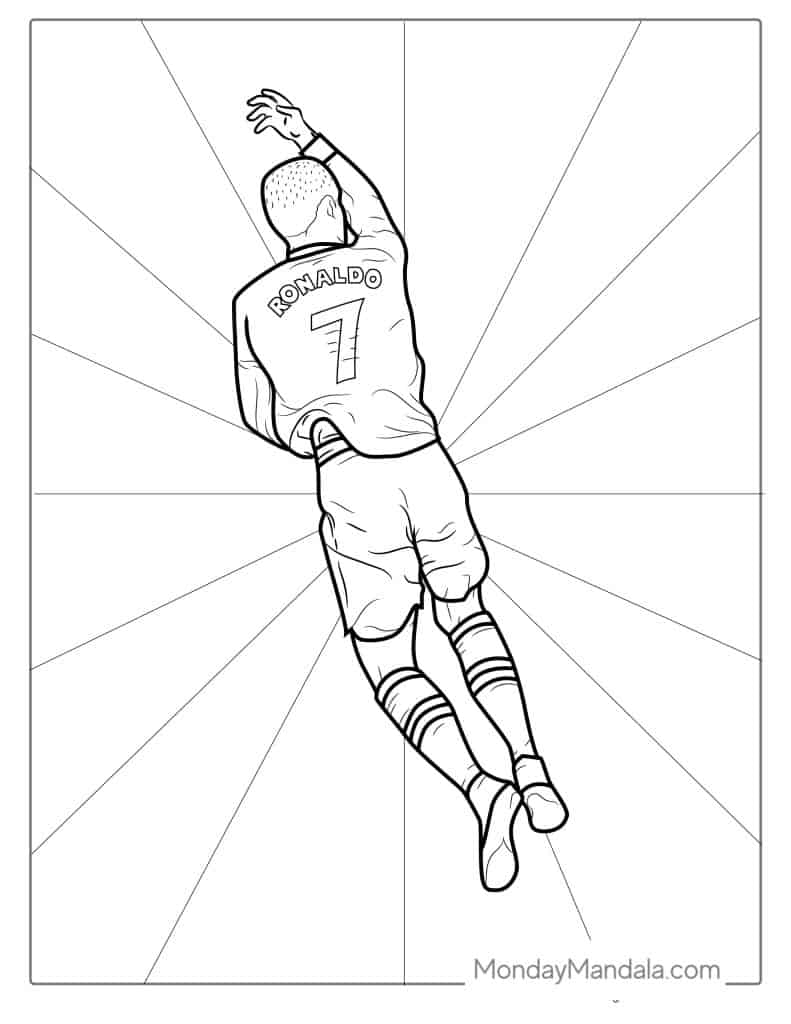 cristiano ronaldo coloring pages