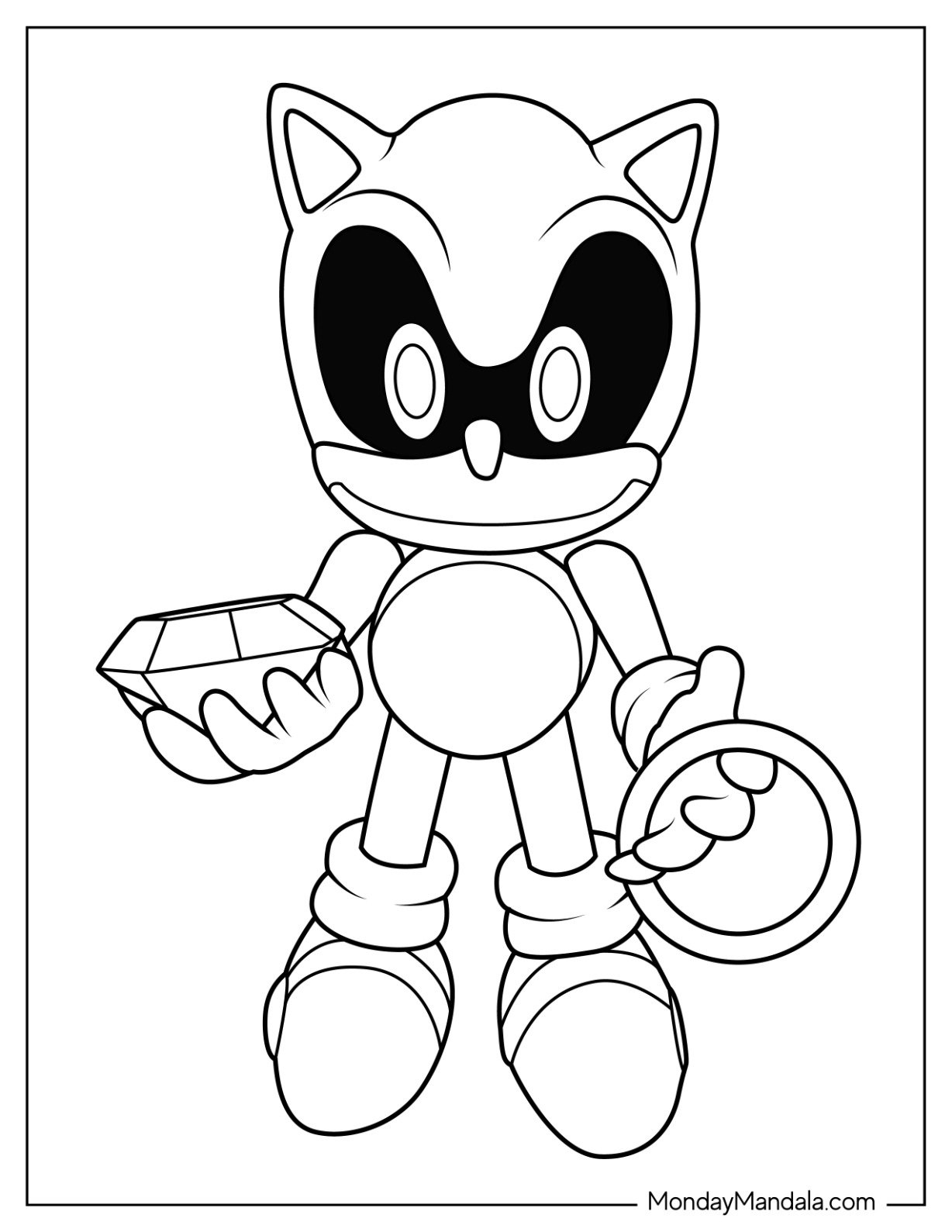 sonic exe color pages