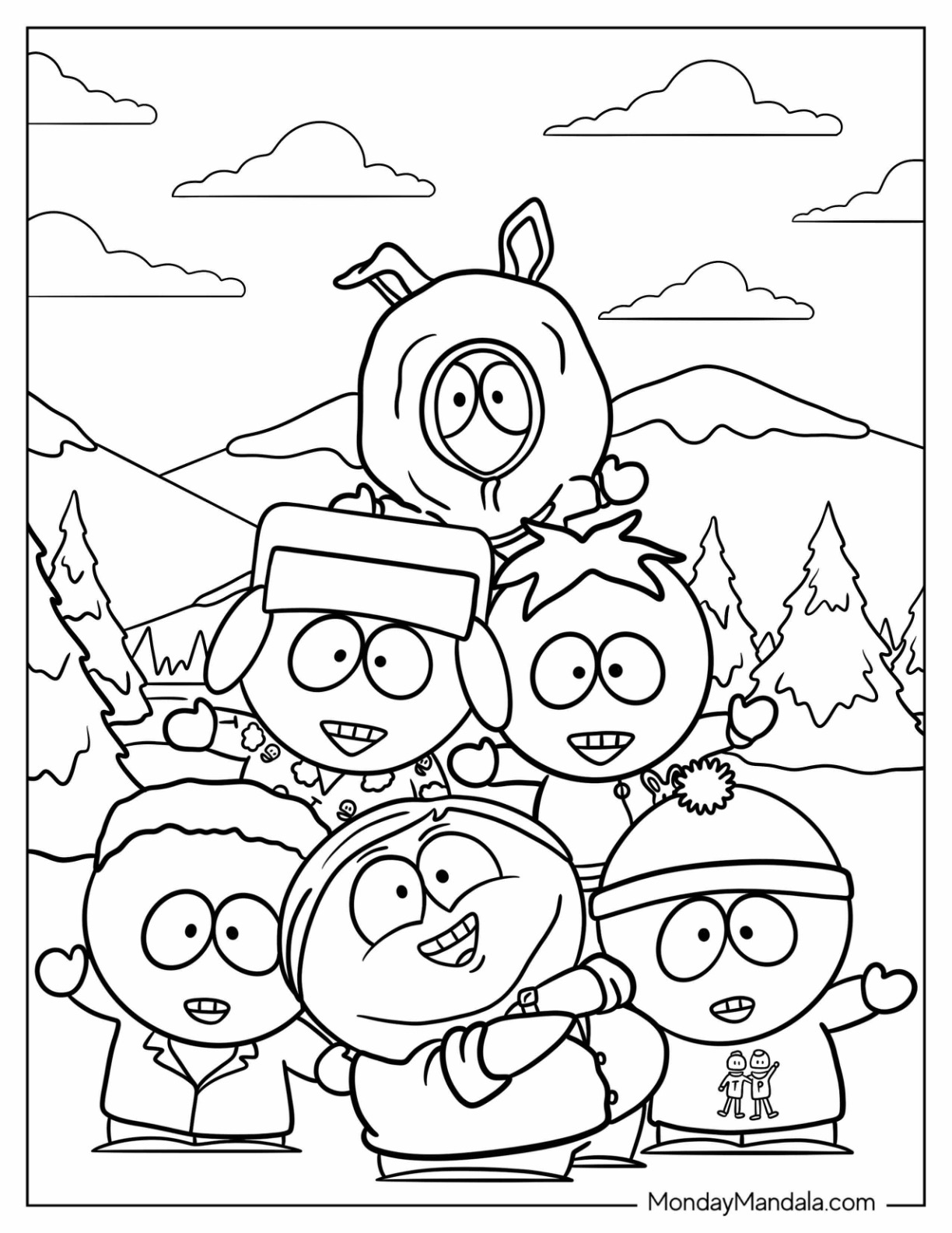 20 South Park Coloring Pages Free PDF Printables 